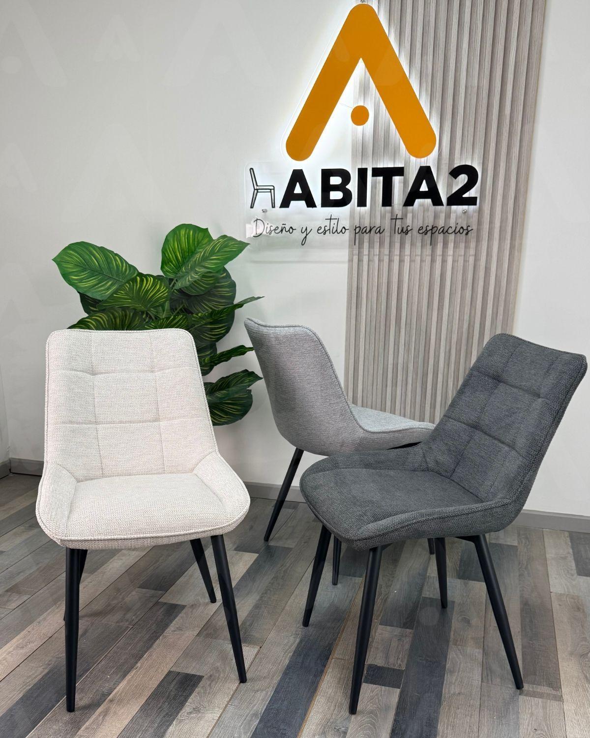 SILLA TAPIZADA MODERNA MERICHAIR - BLACK-3