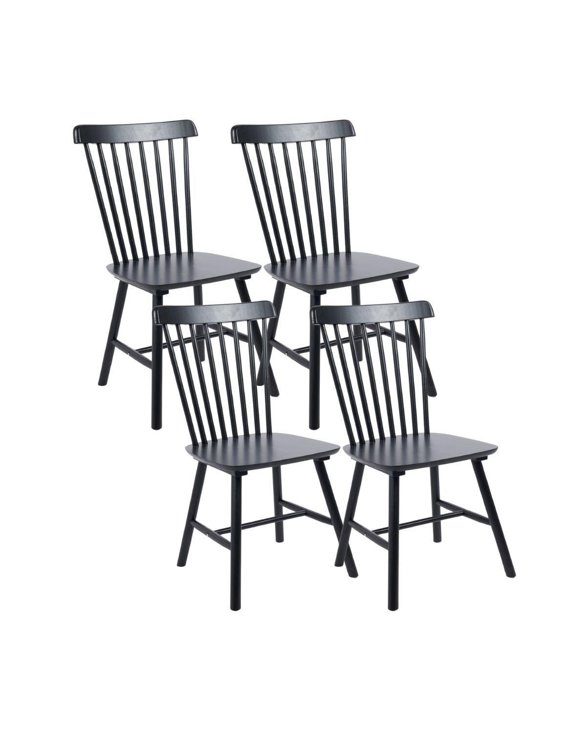 Pack 4 Sillas Windsor de Madera Para Comedor-0