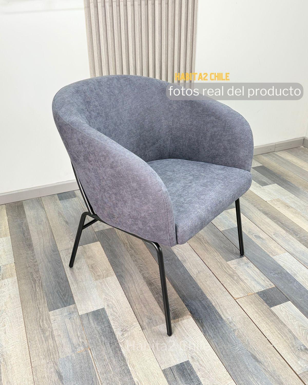 SITIAL DARK GRAY TAPIZADO CURVO ESTILO MODERNO-2