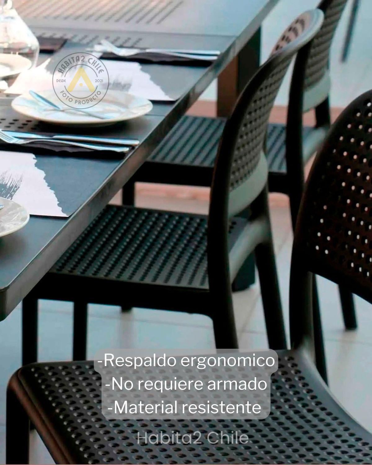 SILLAS DE TERRAZA URBAN BLACK - 4 UNID-2