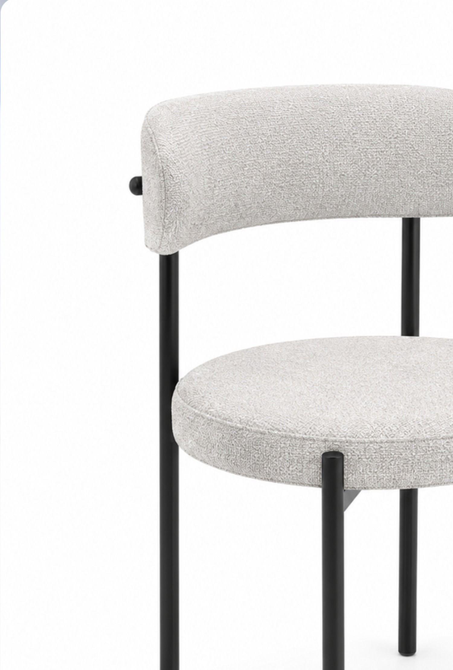 Silla de Comedor Metalica Denver Acolchada-2