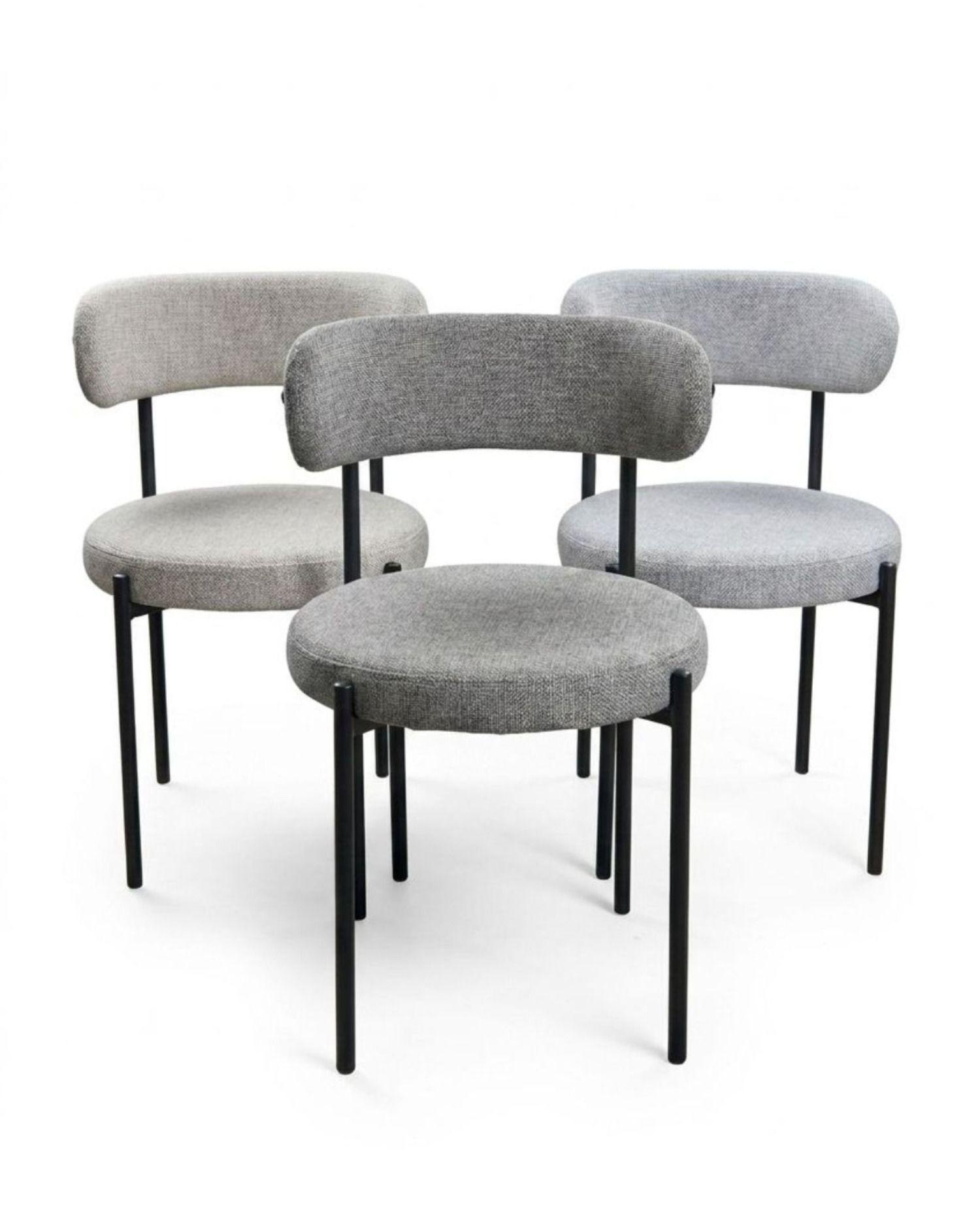 Silla de Comedor Metalica Denver Acolchada-5
