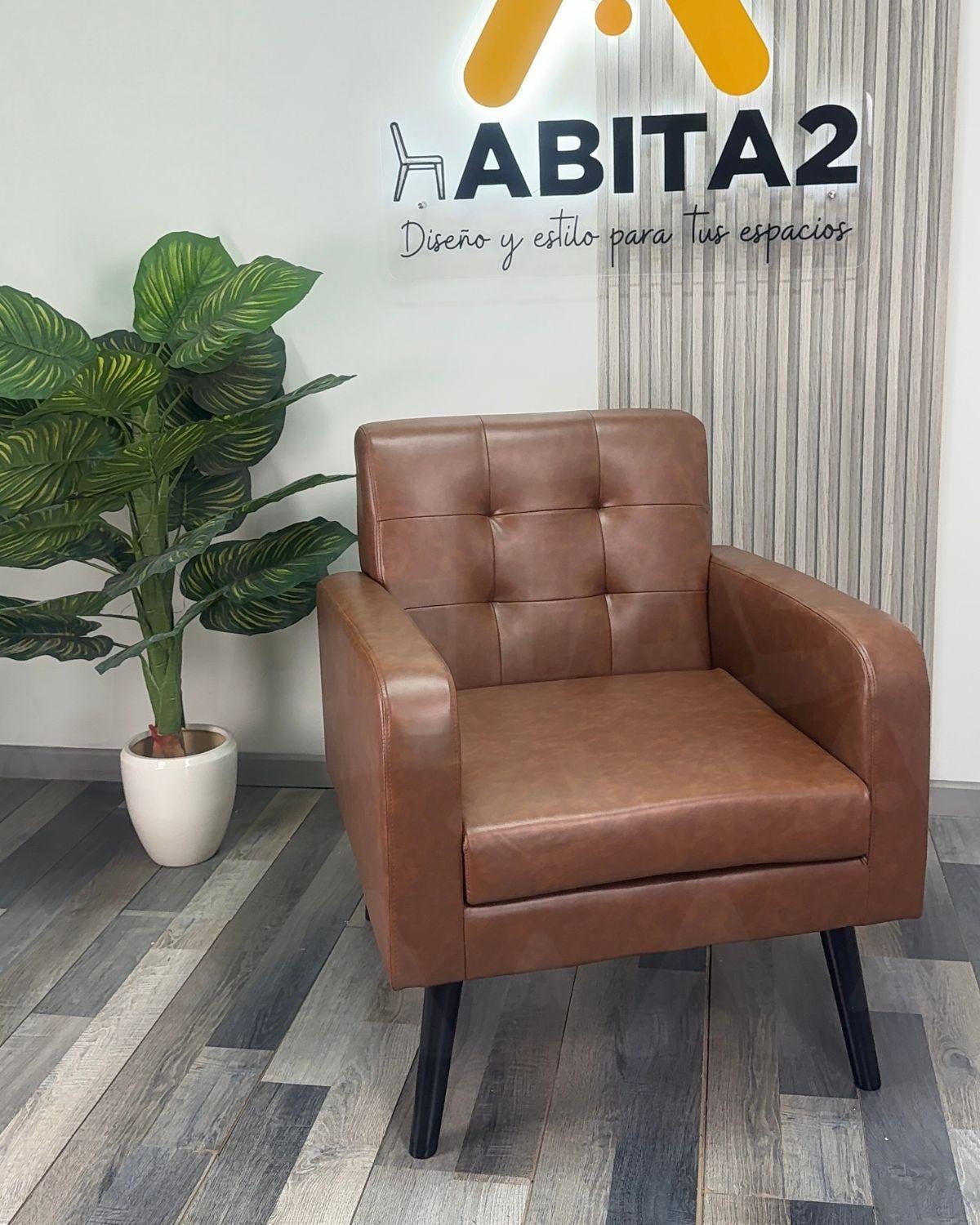 SILLON DANIELS TAPIZADO EN CUERO SINTETICO-3