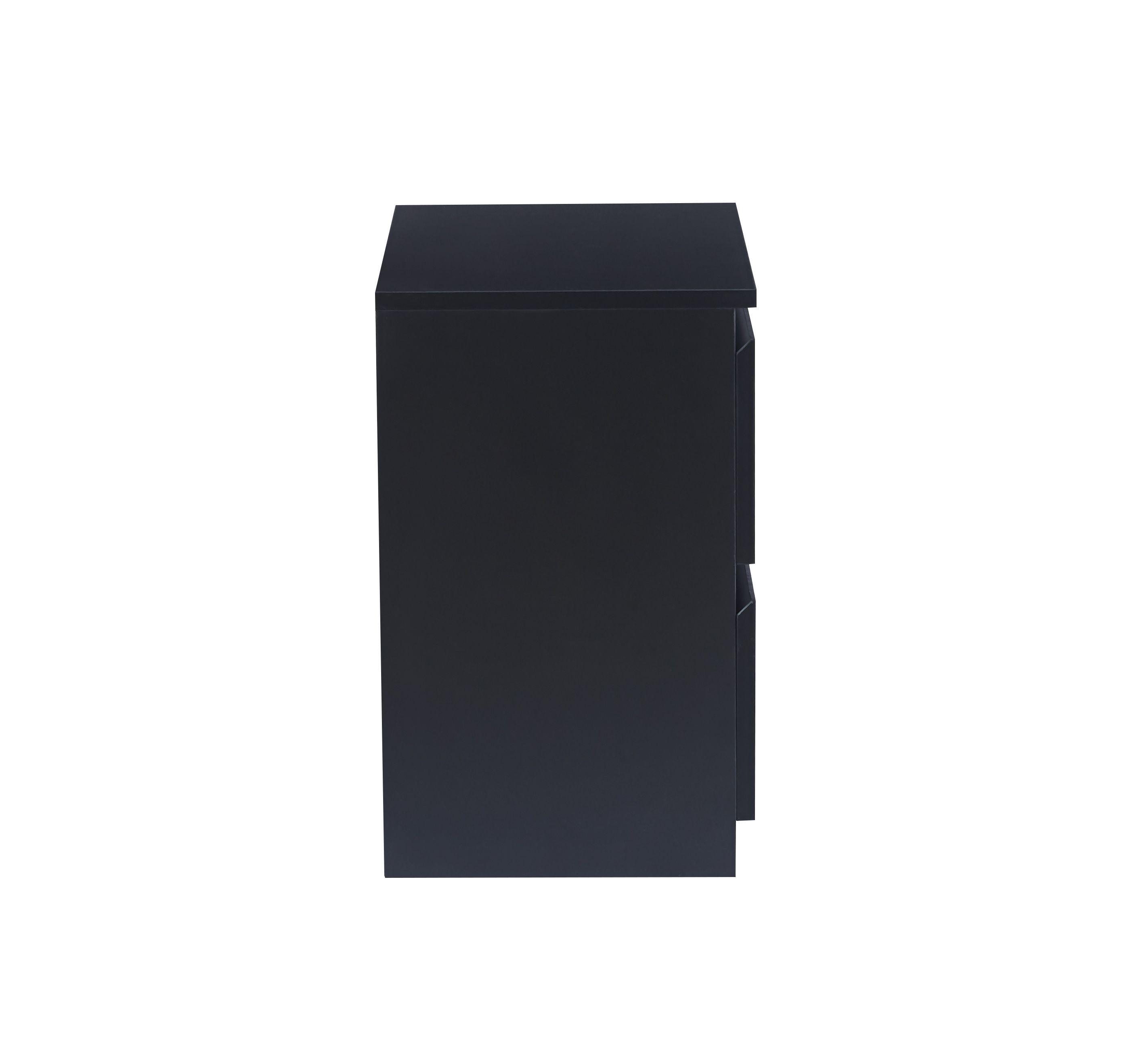 CAJONERA DARK DOS CAJONES MESA DE NOCHE - NEGRO-2