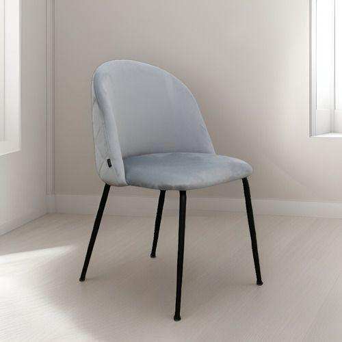 SILLAS NORDIC BLACK PARA COMEDOR CON BASE METALICA COLOR NEGRO ASIENTO TAPIZ LINO-2