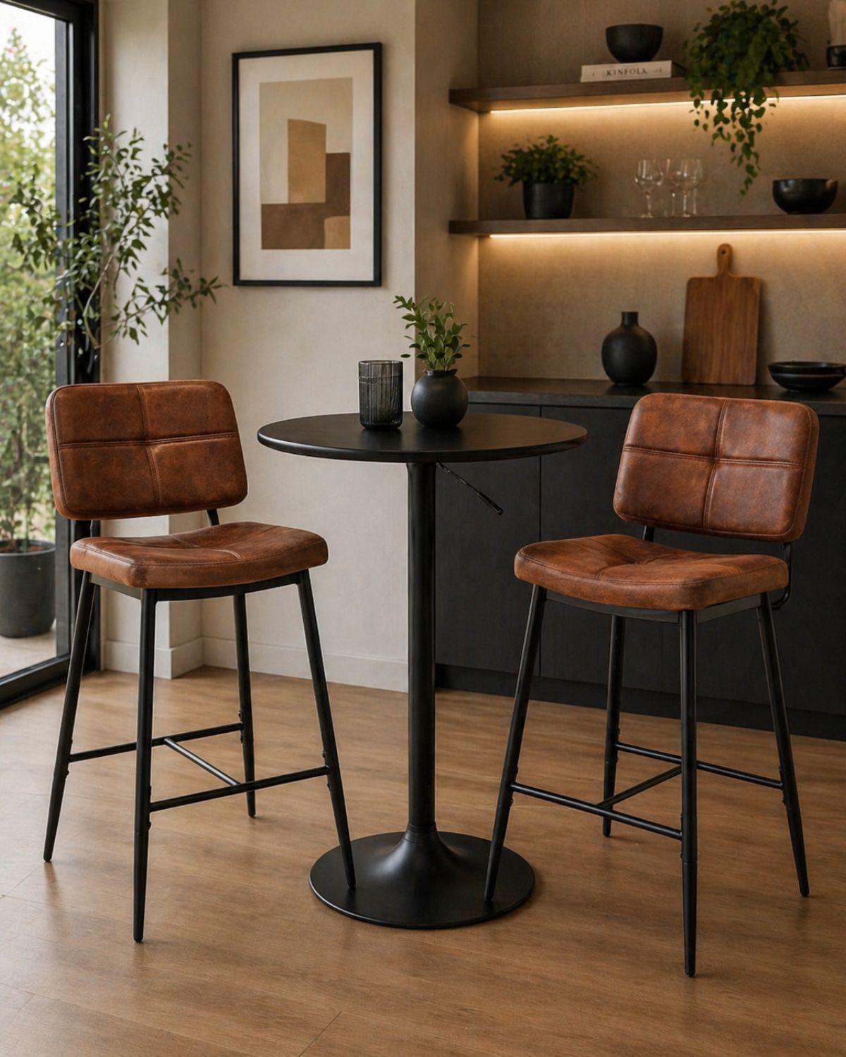 Set de Bar 2 Puestos Ajustable Brooklyn Coffee-1
