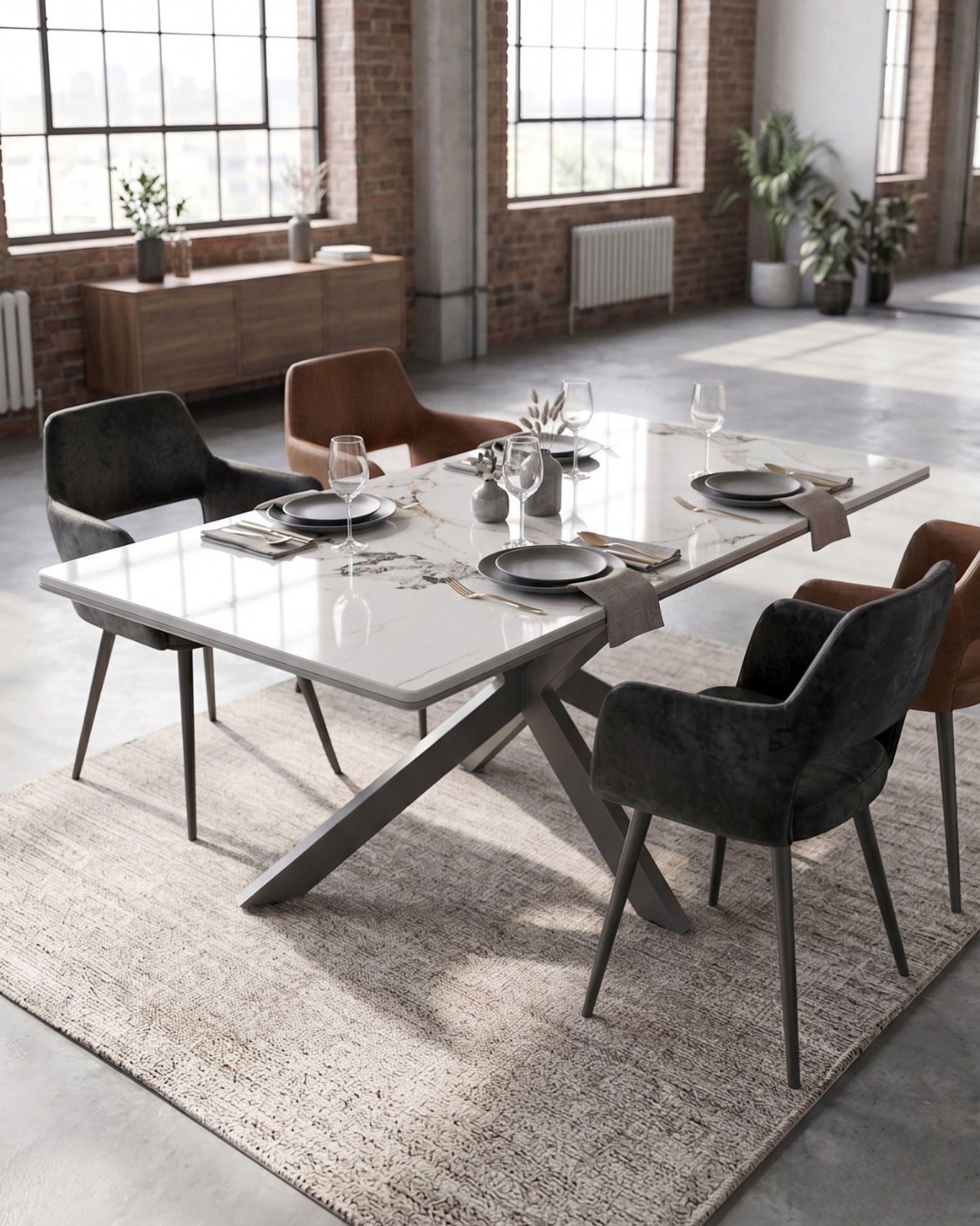 Mesa Rectangular de Comedor Becca 180X100X75-1