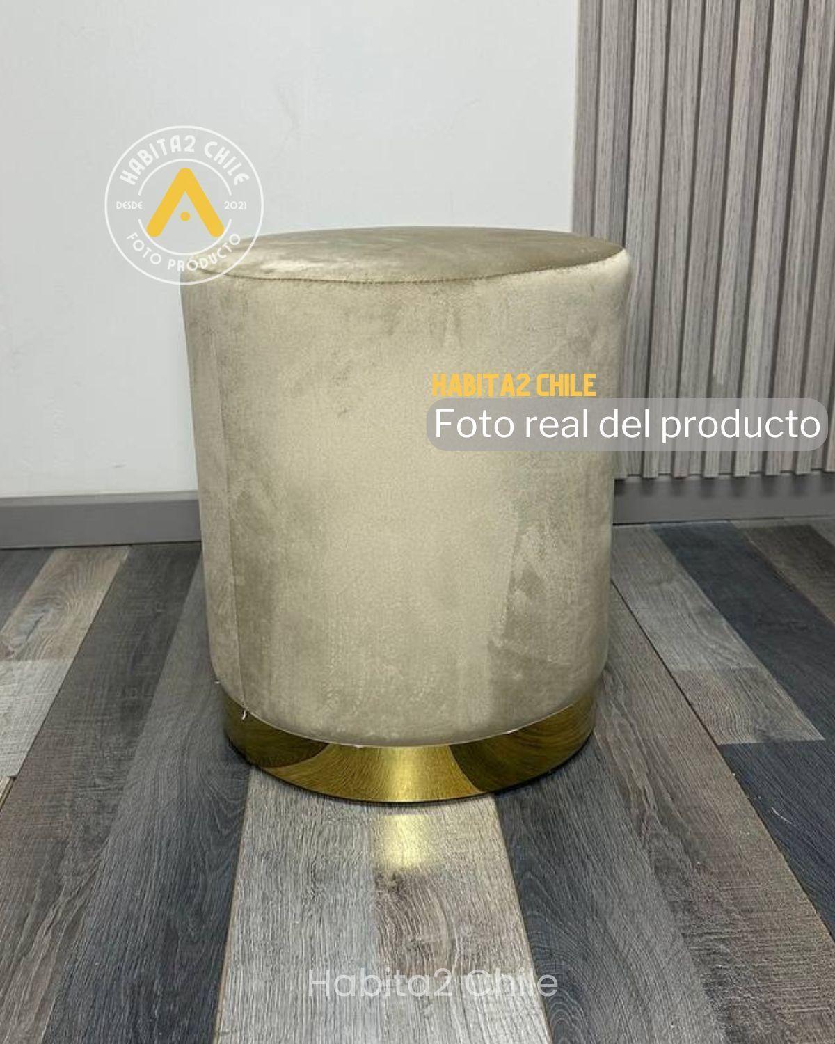 POUF OLIVIA DE TERCIOPELO PUFF PARA LIVING ELEGANTE-2