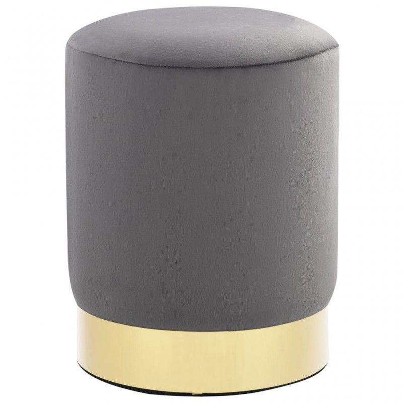 POUF OLIVIA DE TERCIOPELO PUFF PARA LIVING ELEGANTE-0