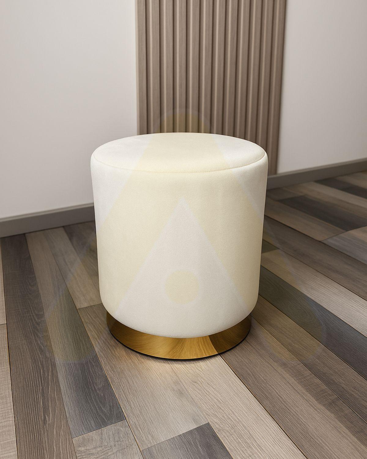POUF OLIVIA DE TERCIOPELO PUFF PARA LIVING ELEGANTE-0