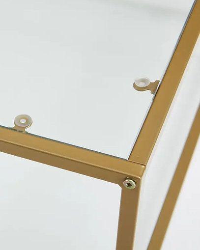 MESA DE CENTRO 80x80 VERONA VIDRIO TEMPLADO GOLDEN-3