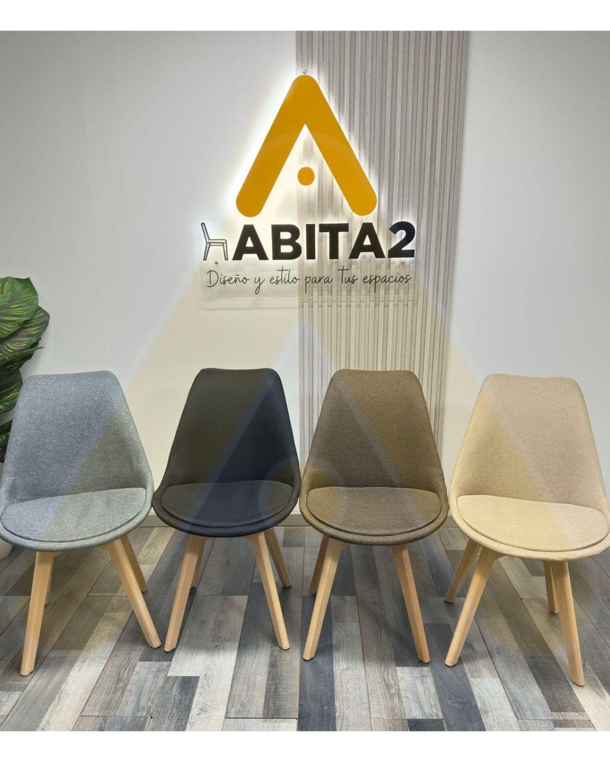 SILLA PARA COMEDOR TULIP ASIENTO ACOLCHADO TAPIZADO EN LINO-5