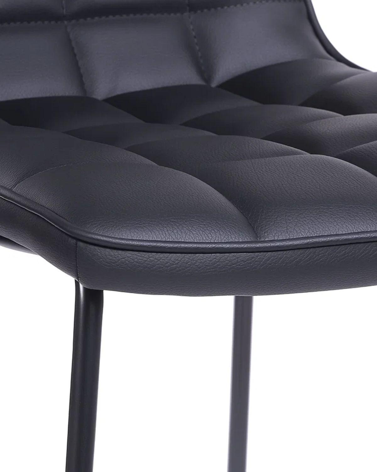 PISO TABURETE CUERO 64 CM BLACKY SILLA DE BAR CUERO SINTETICO -4