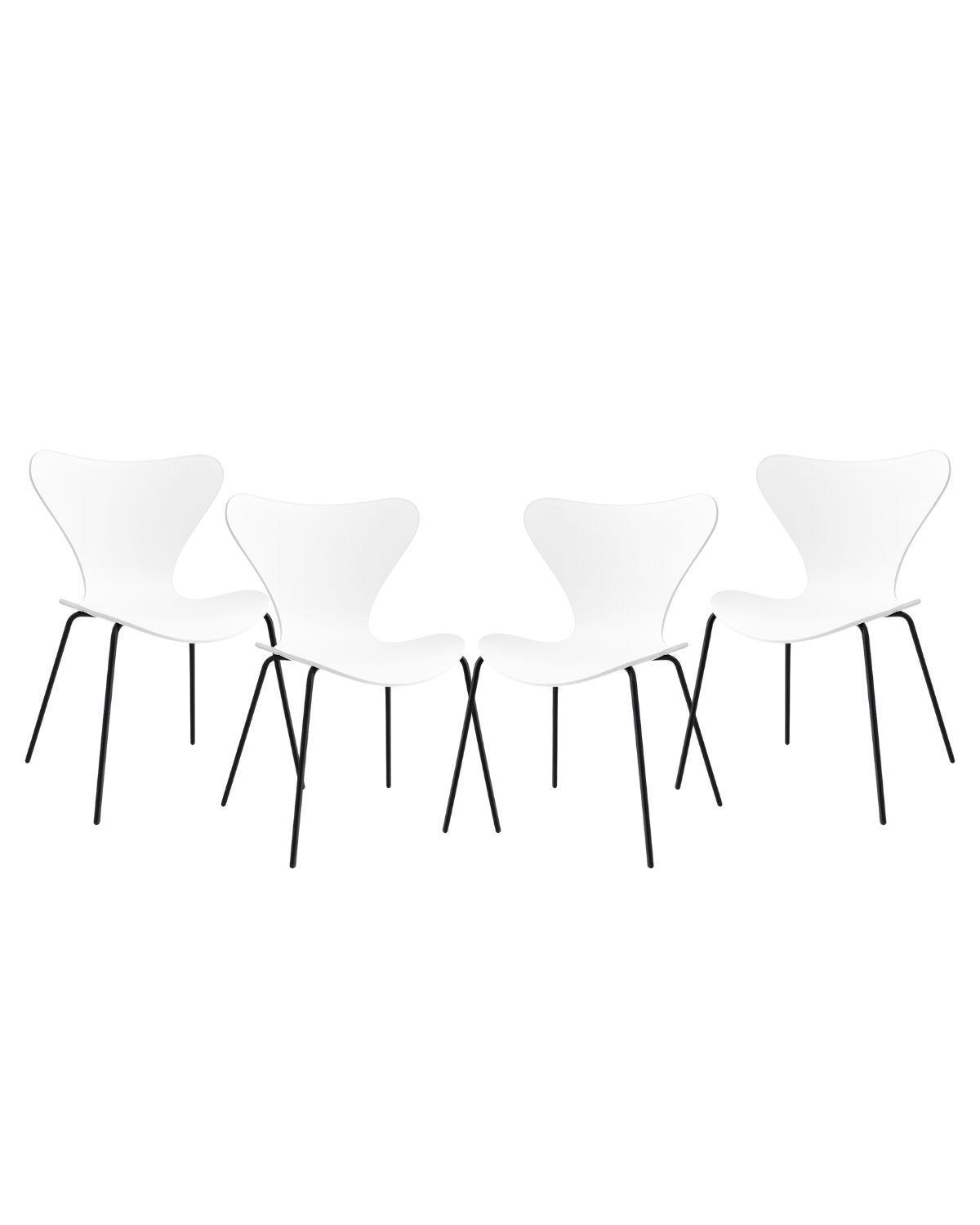 SILLAS PARA COMEDOR CON BASE NEGRA  JLOVE PP - 4 UNID-0