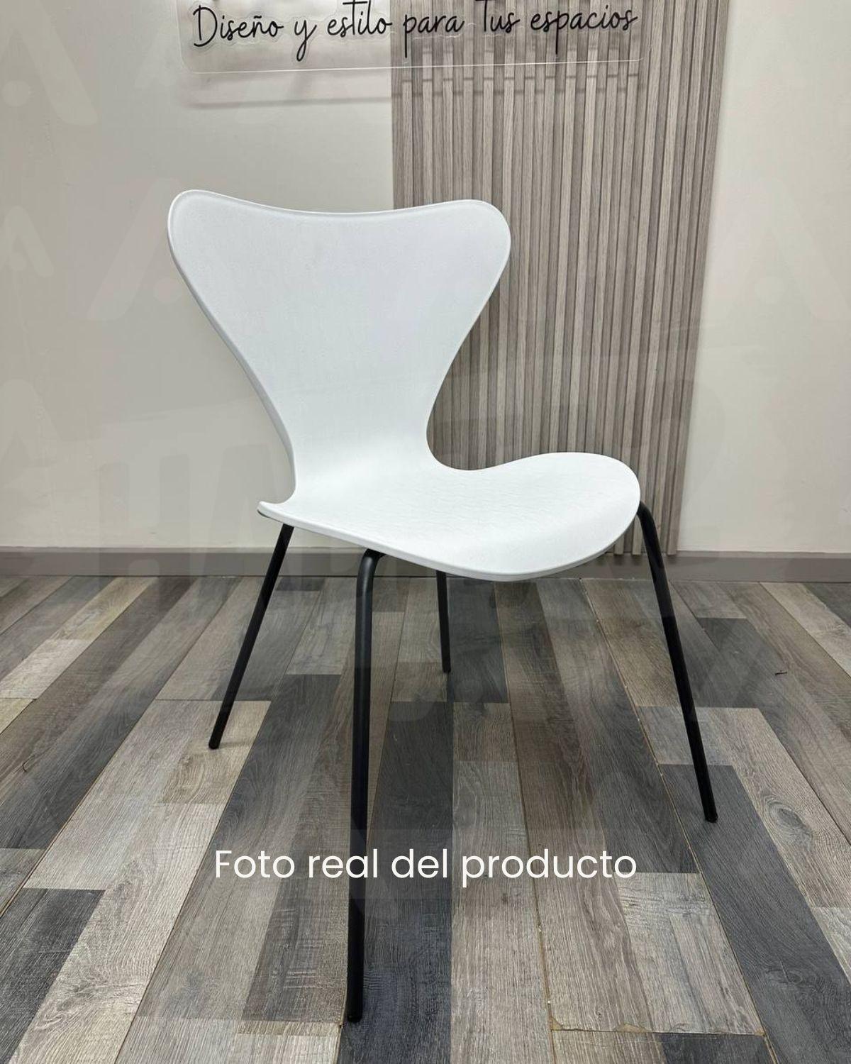 SILLAS PARA COMEDOR CON BASE NEGRA  JLOVE PP - 4 UNID-1