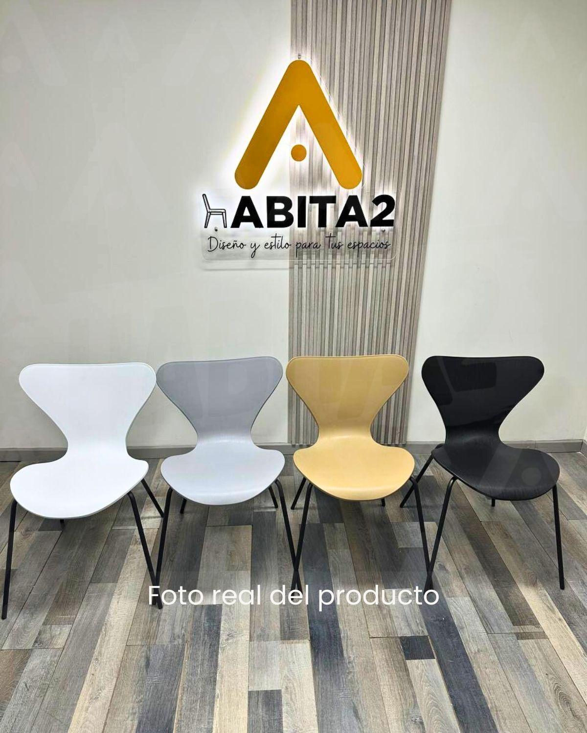 SILLAS PARA COMEDOR CON BASE NEGRA  JLOVE PP - 4 UNID-2