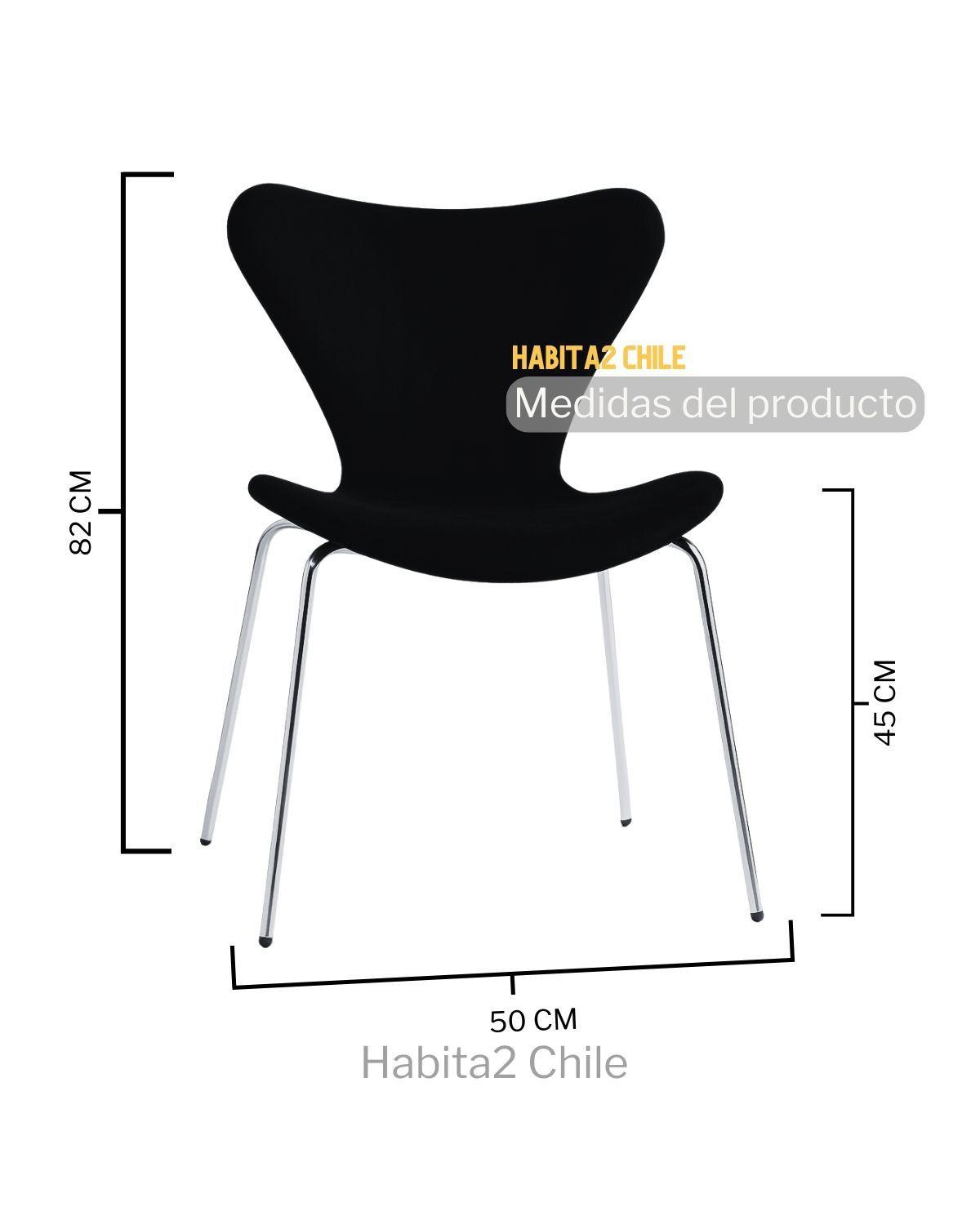 SILLAS PARA COMEDOR CON BASE NEGRA  JLOVE PP - 4 UNID-3