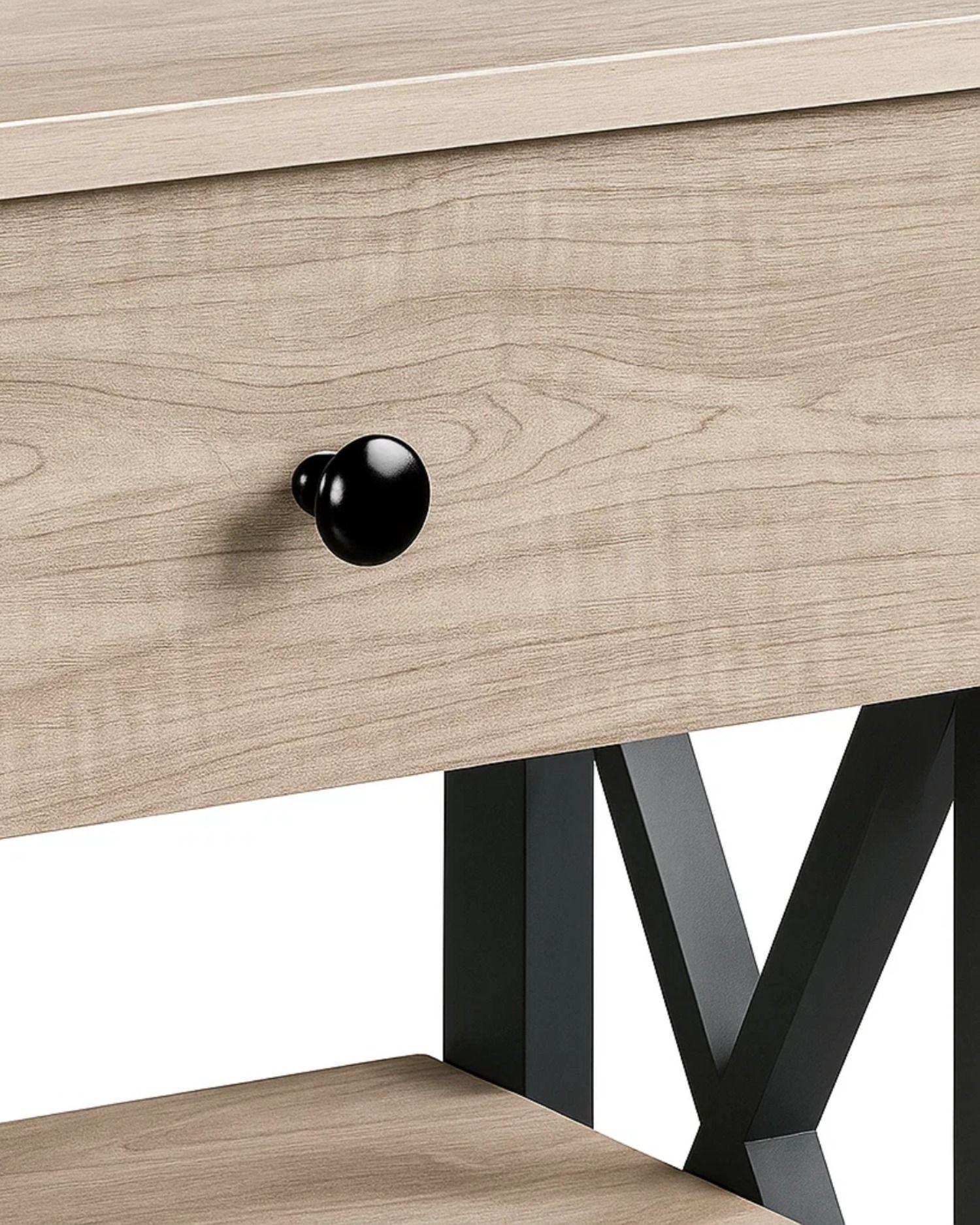 Arrimo con Cajones Meredith Estilo Industrial 80X100X30-2