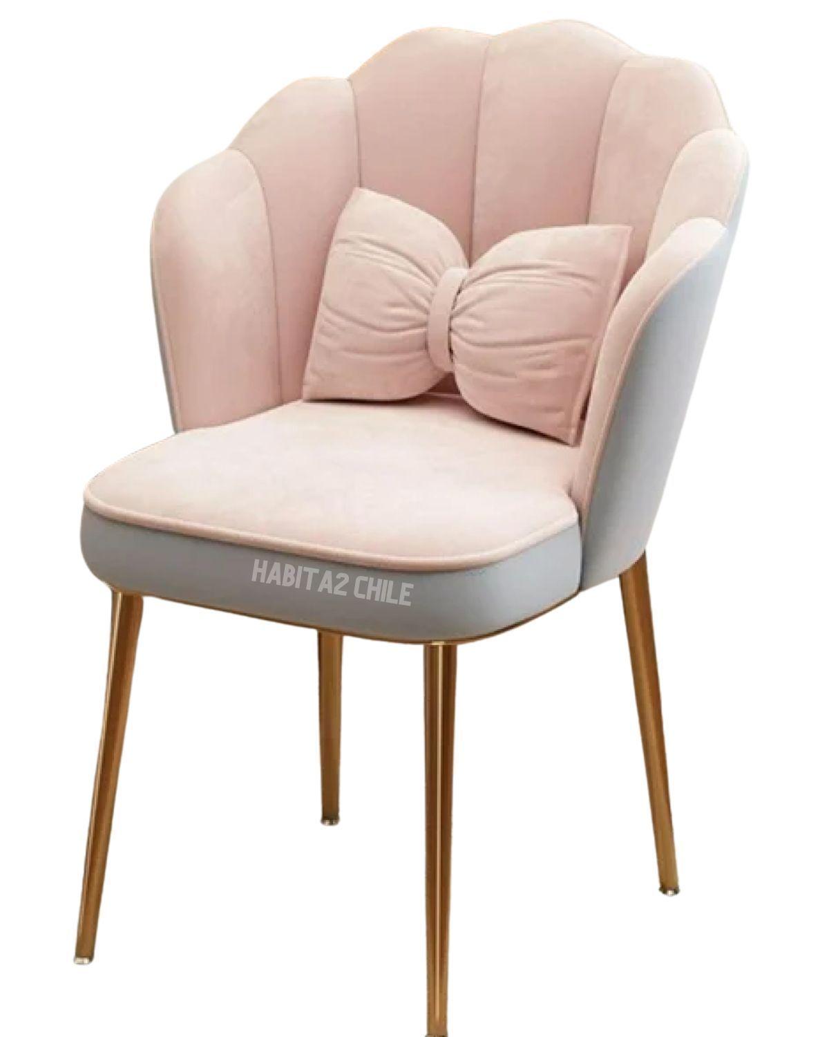 SILLA SITIAL FANCY DE TOCADOR PARA USO DOMESTICO CON RESPALDO PARA SALON MINIMALISTA SILLA CORONA -3
