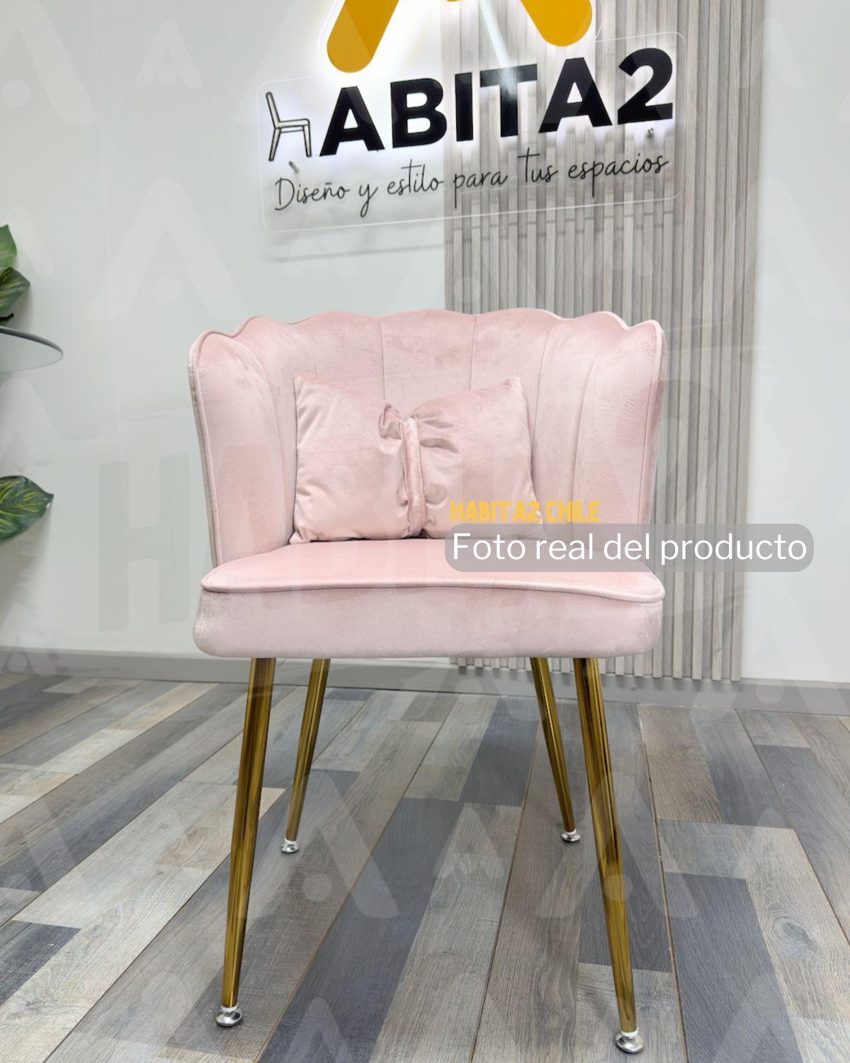 SILLA SITIAL FANCY DE TOCADOR PARA USO DOMESTICO CON RESPALDO PARA SALON MINIMALISTA SILLA CORONA -4