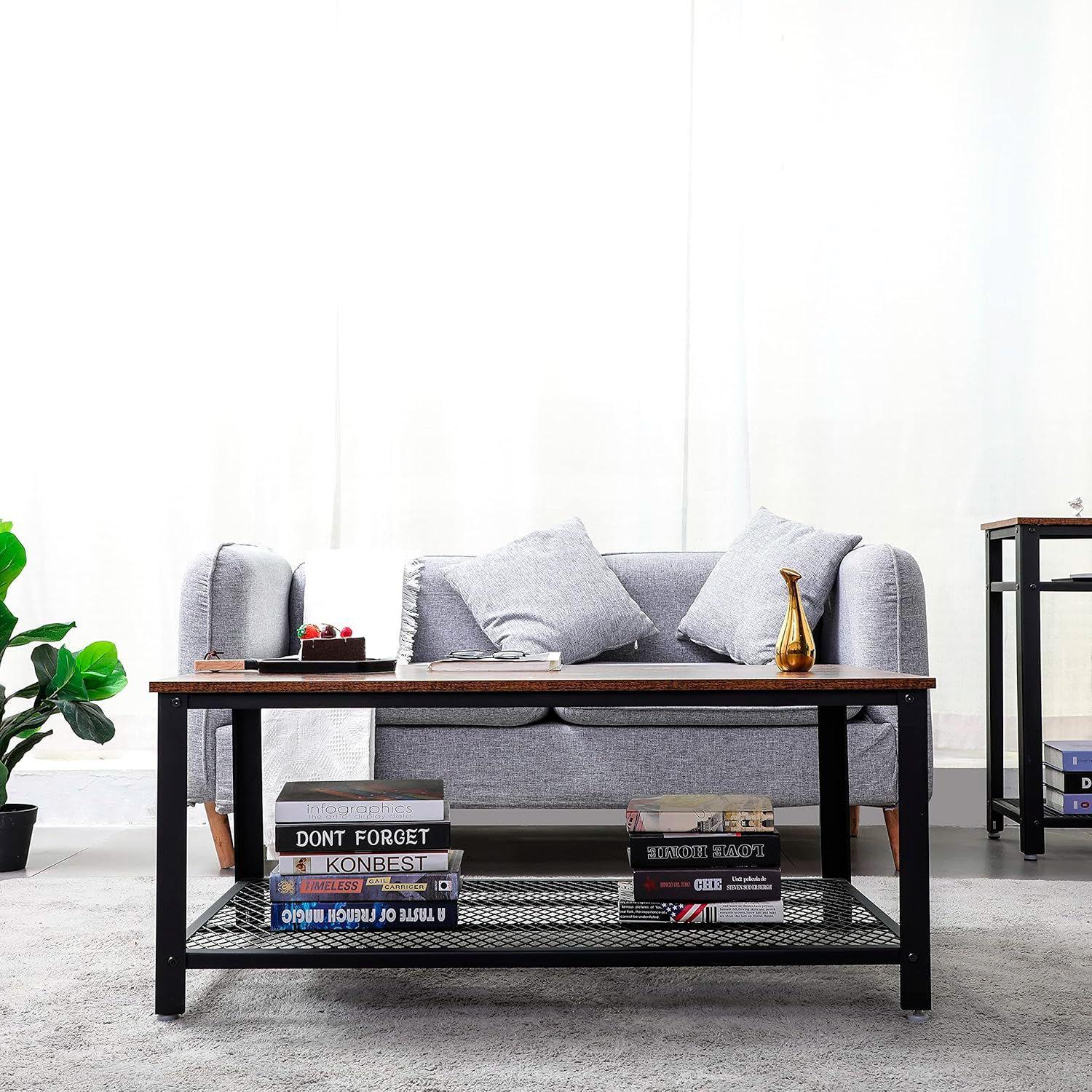MESA DE CENTRO ENREJADA 100X60 CUBIERTA MDF ESTRUCTURA METAL-3