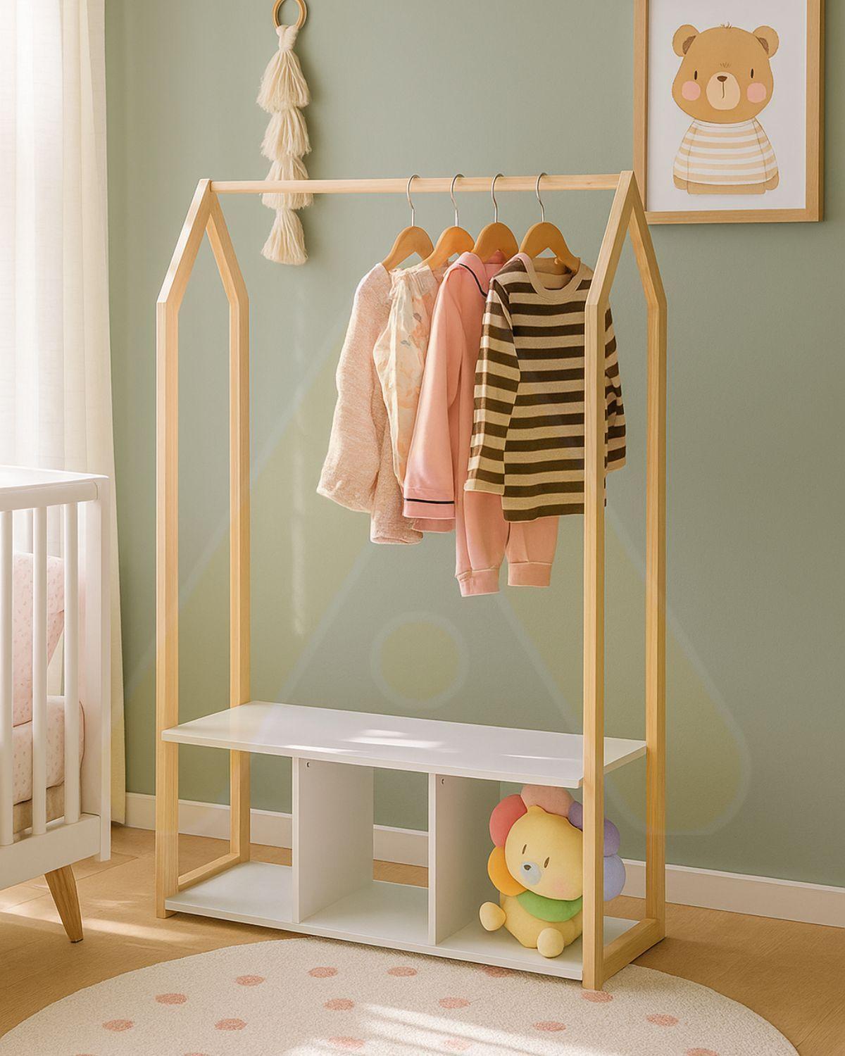 CLOSET COLGADOR 3 ESPACIOS ORGANIZADOR INFANTIL-2