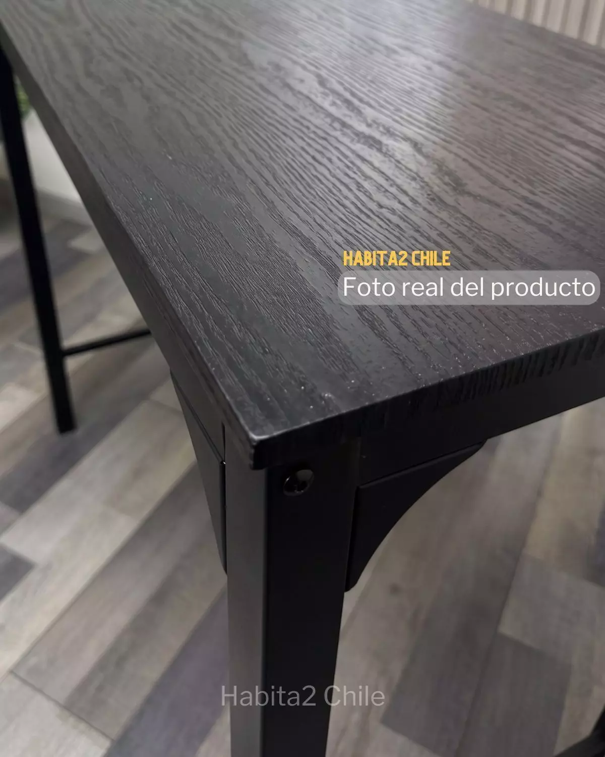 MESA DE BAR BLACK CON CUBIERTA DE MDF-2