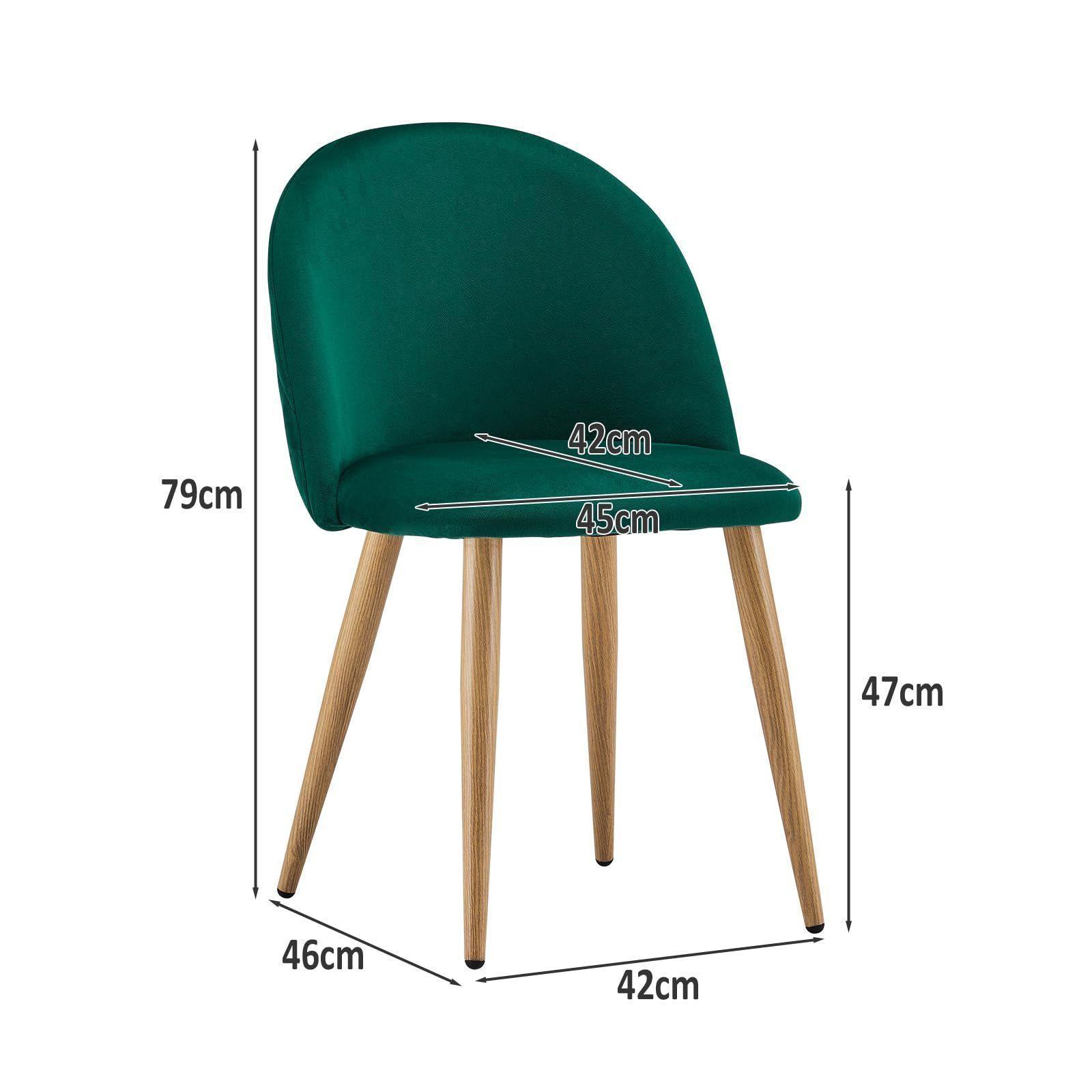 PACK 4 SILLAS PARA COMEDOR NORDIC FELPA SIMIL MADERA-2