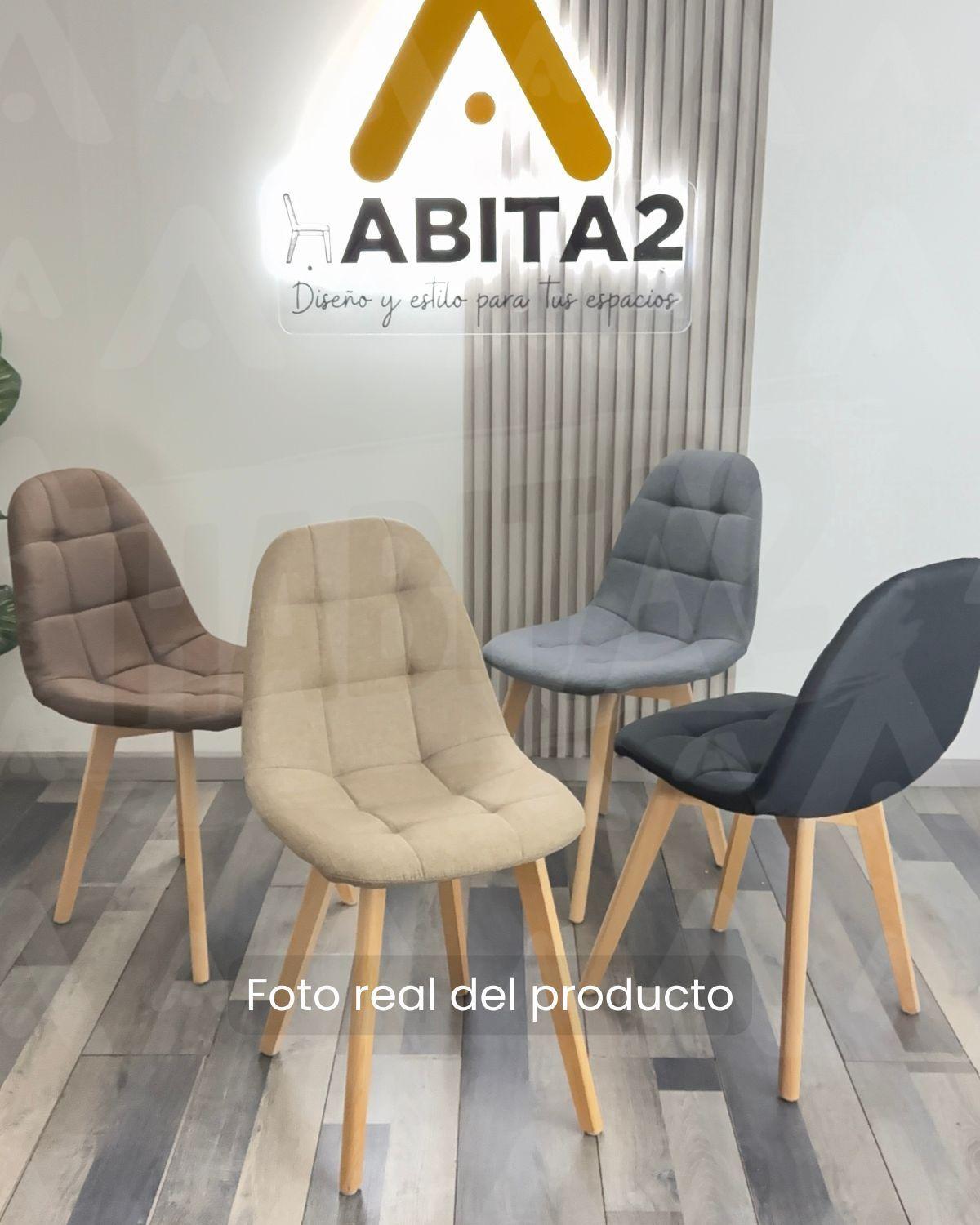 SILLA CAPITONE PARA COMEDOR TAPIZADO EN LINO -2