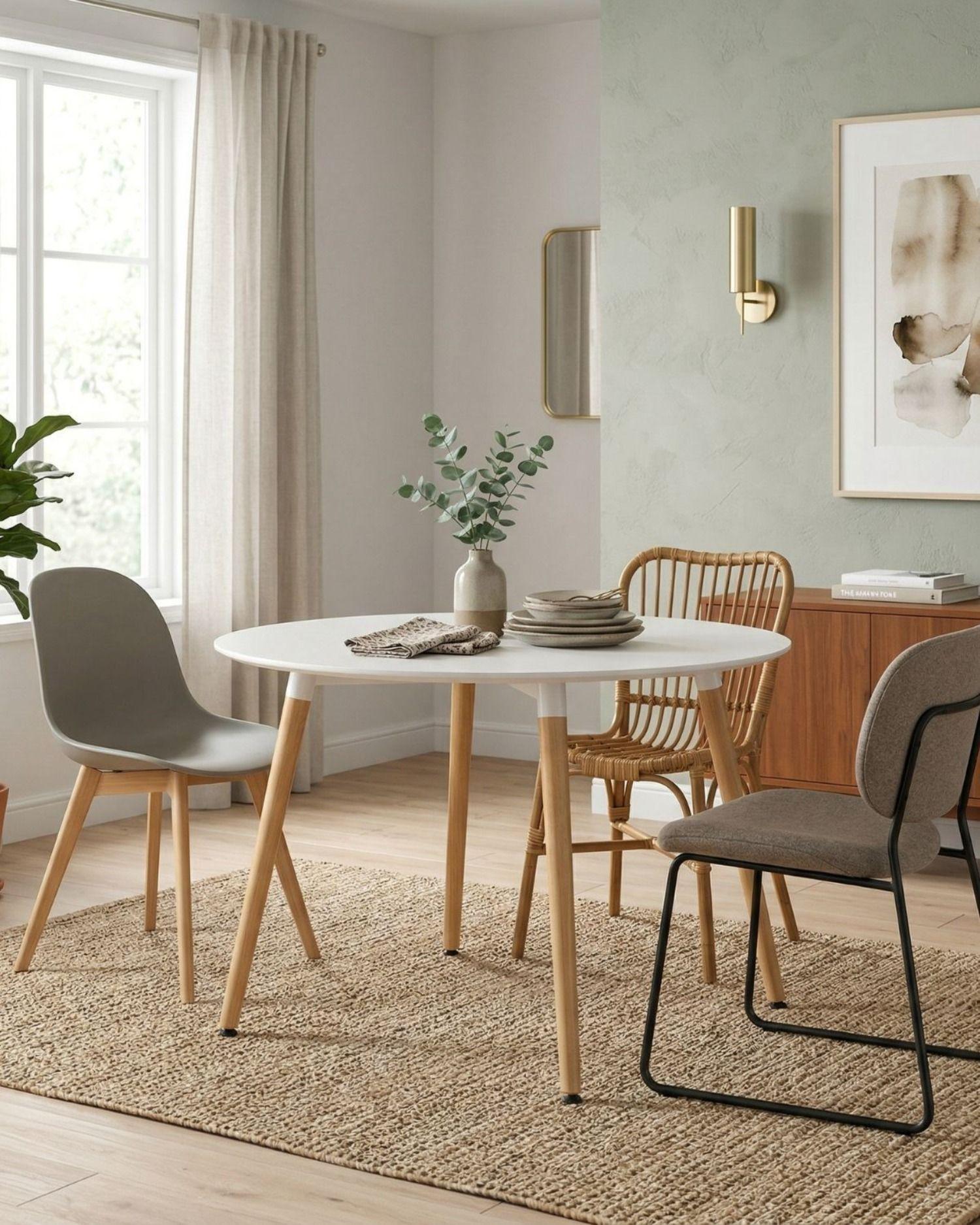 Mesa de Comedor redonda 100cm Elemental-1