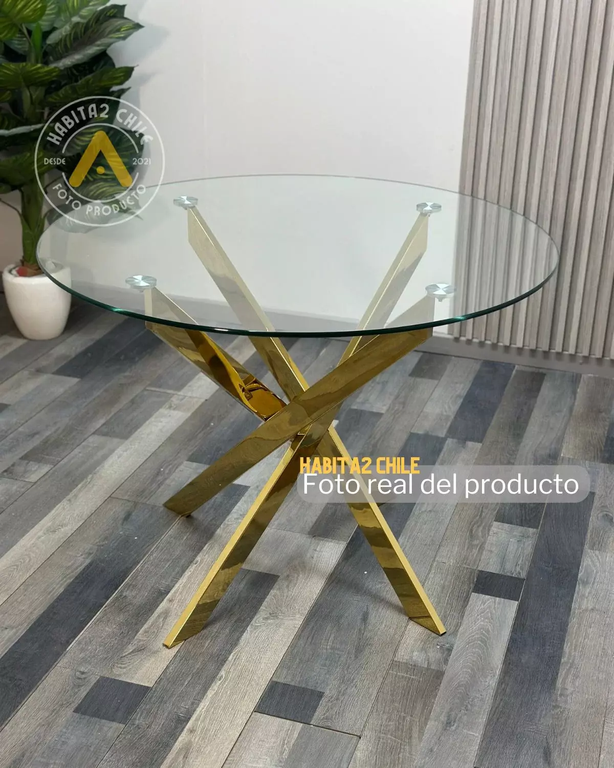 JUEGO DE COMEDOR 120 CM DUBAI BERLIN GOLD 5 PUESTOS -3