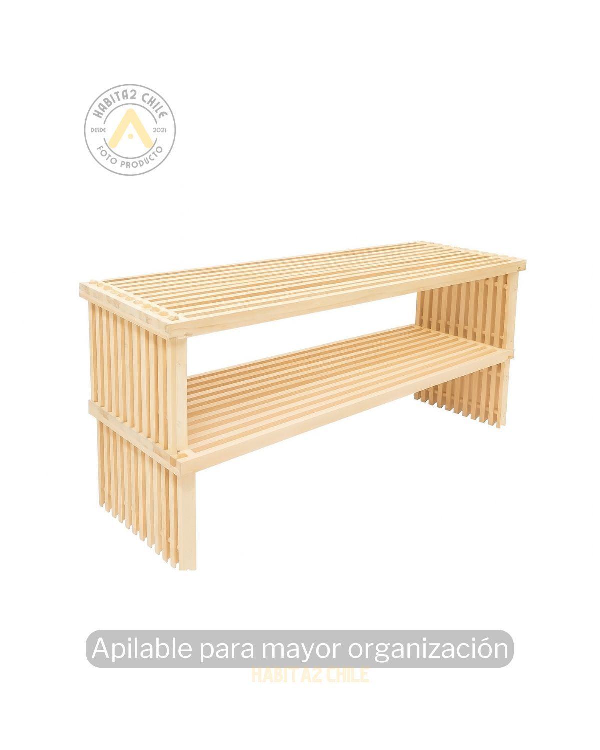 RACK ZAPATERO REPISA BAMBU MUEBLE ORGANIZADOR MULTIUSO-2