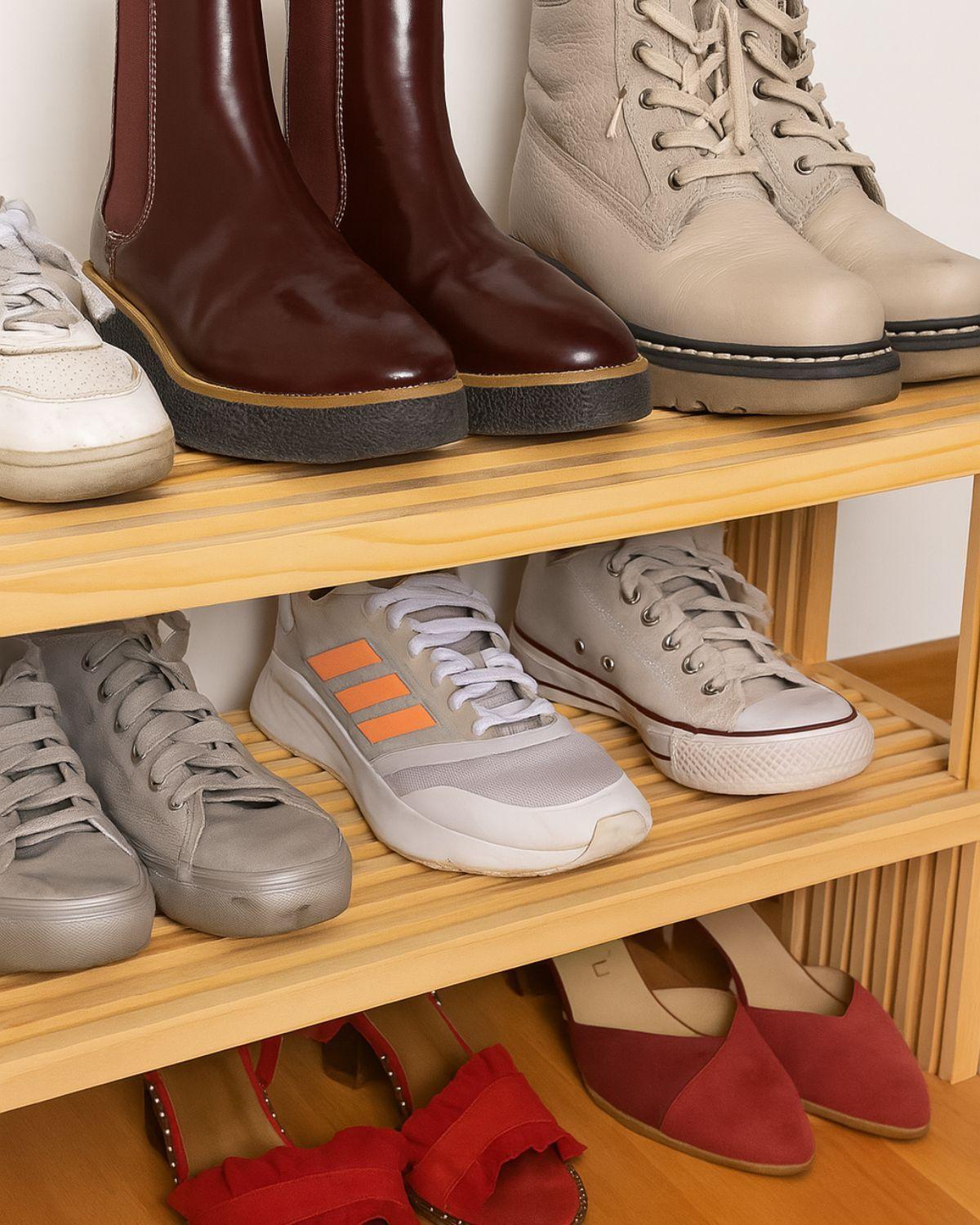 RACK ZAPATERO REPISA BAMBU MUEBLE ORGANIZADOR MULTIUSO-5