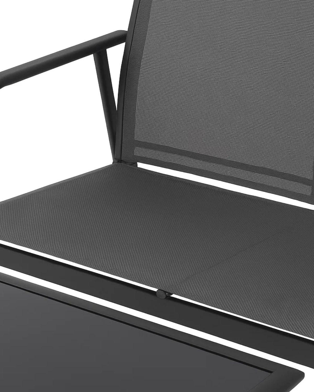 SET DE TERRAZA 4 PIEZAS POLY ESTRUCTURA METALICA NEGRO-2