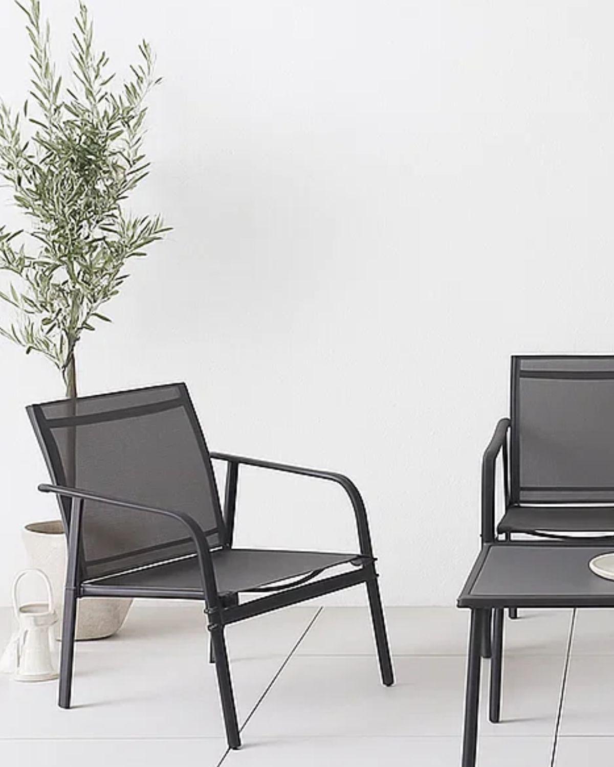 SET DE TERRAZA 4 PIEZAS POLY ESTRUCTURA METALICA NEGRO-3