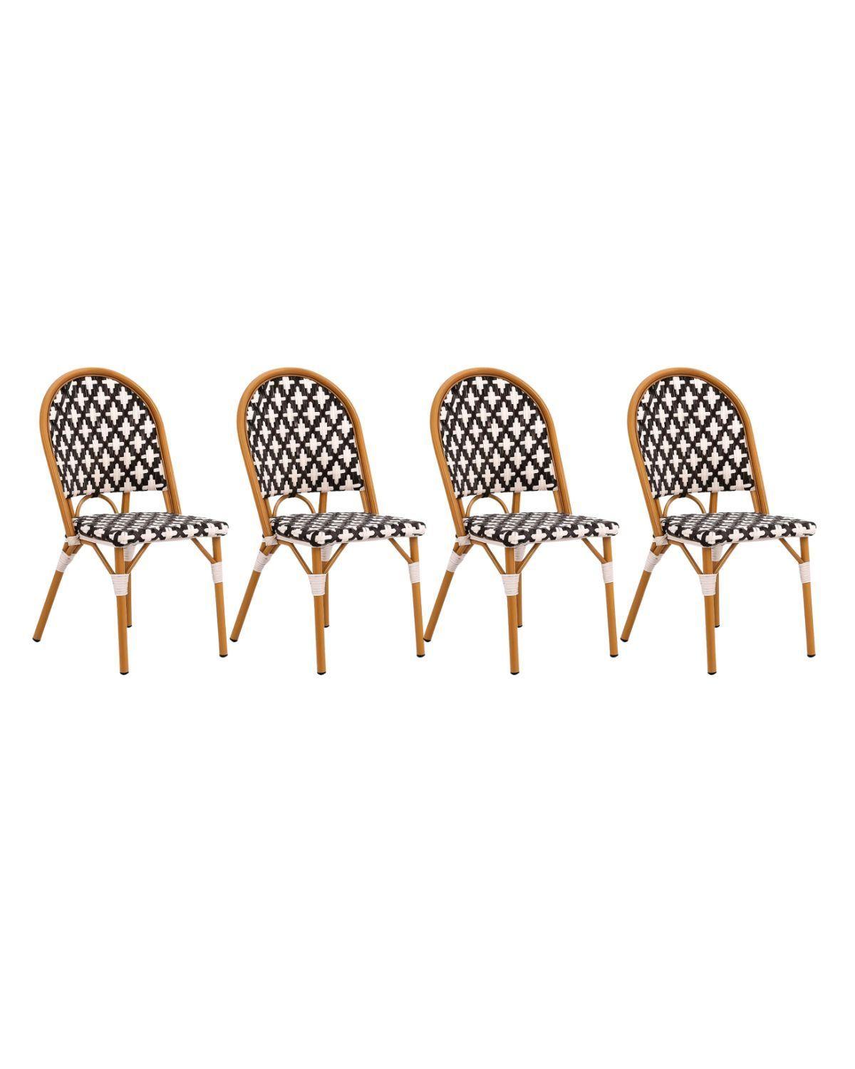 PACK 4 SILLAS DE RATTAN PARA JARDIN BISTRO-0