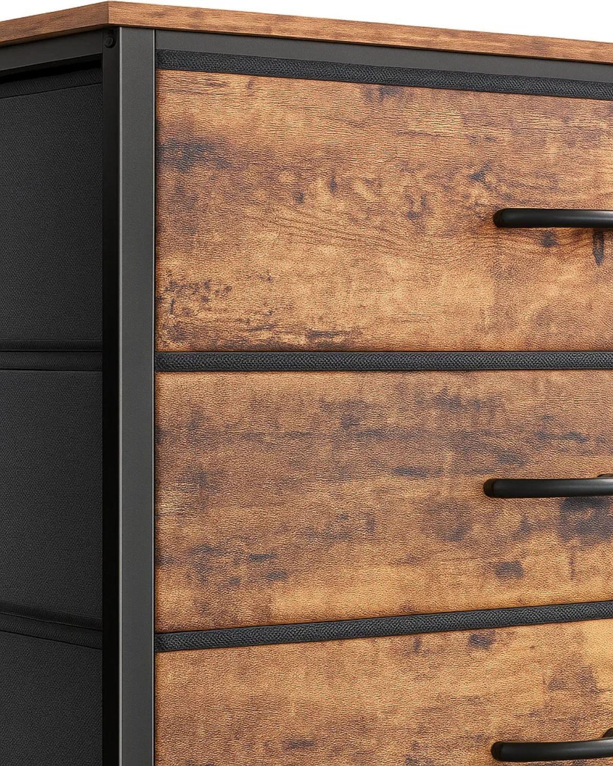 COMODA MICHAEL CON 9 CAJONES DE TELA-3