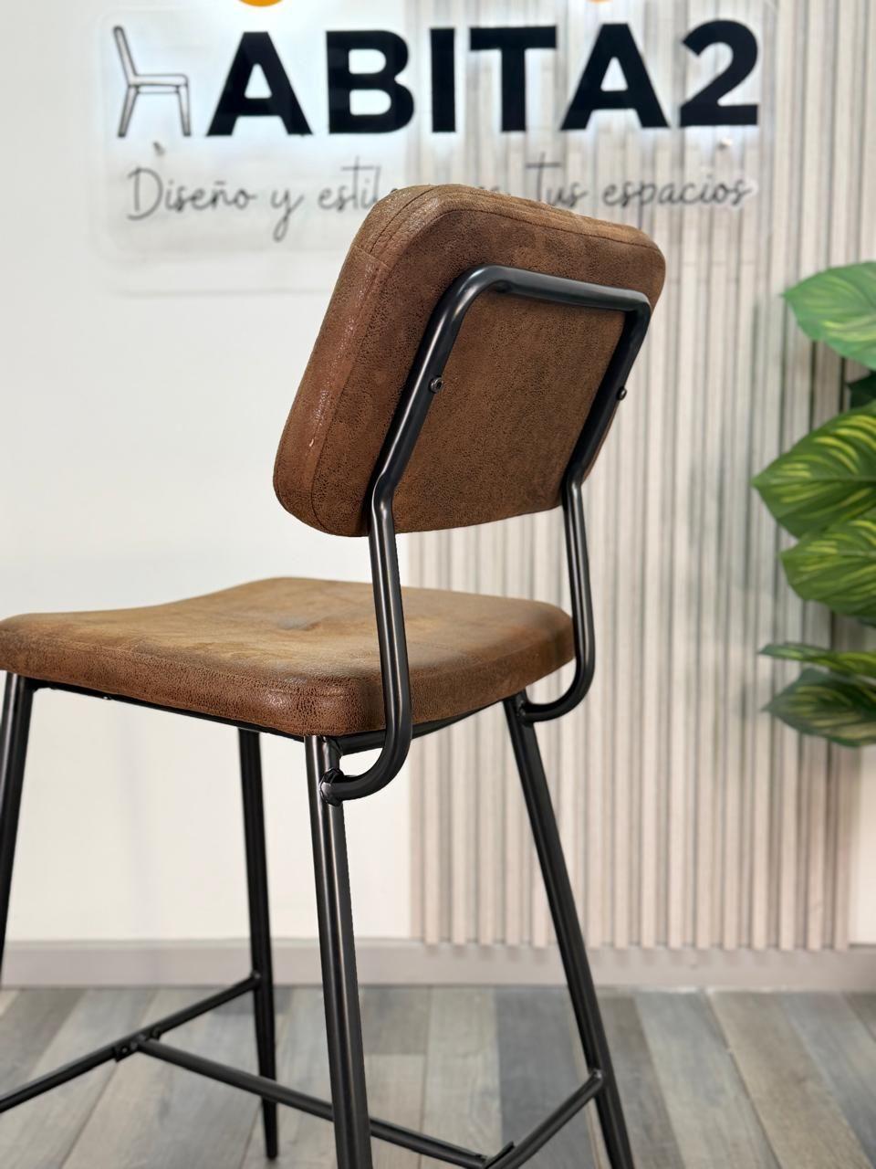 SILLA DE BAR ACOLCHADA 68 CM COFFEE-5