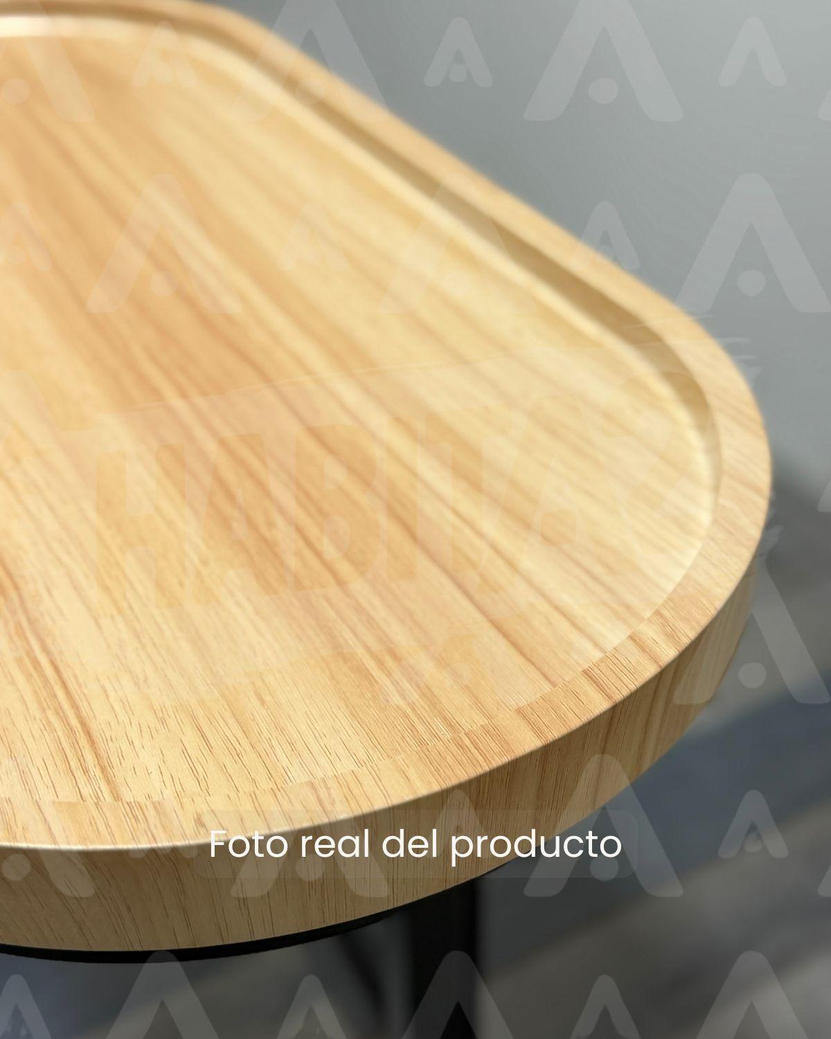 MESA LATERAL MARY ELEGANTE 60X60X30 cm - SIMIL MADERA CLARA-4