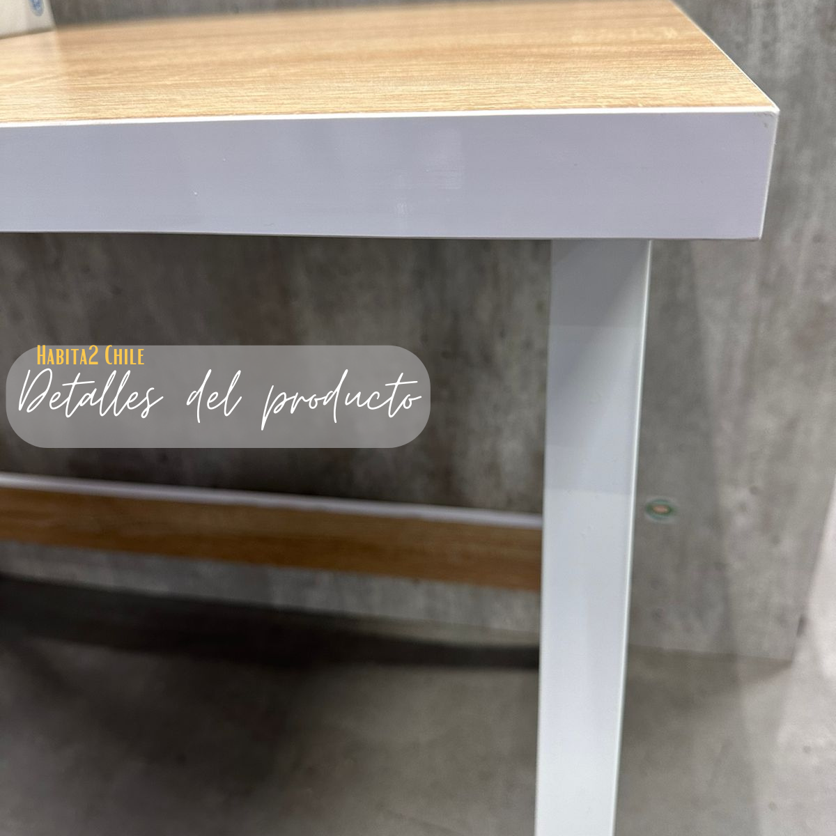 ESCRITORIO MINIMALISTA EVELYN 100CM - BLANCO-4