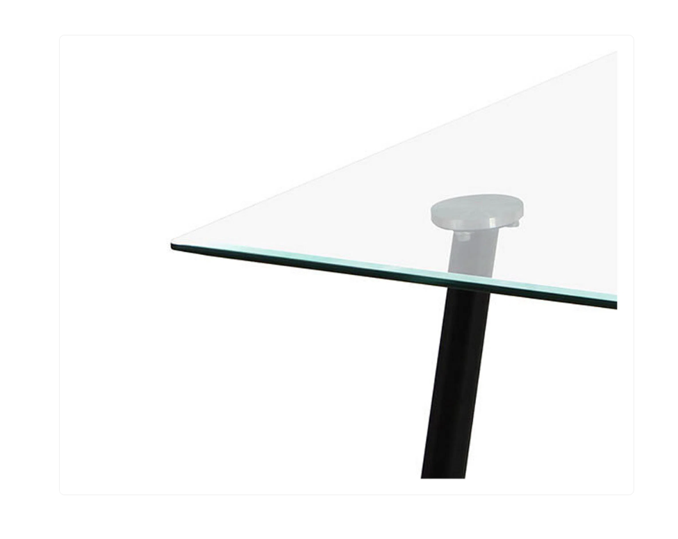 MESA PRINCE RECTANGULAR BLACK 120CM PATAS NEGRAS-4