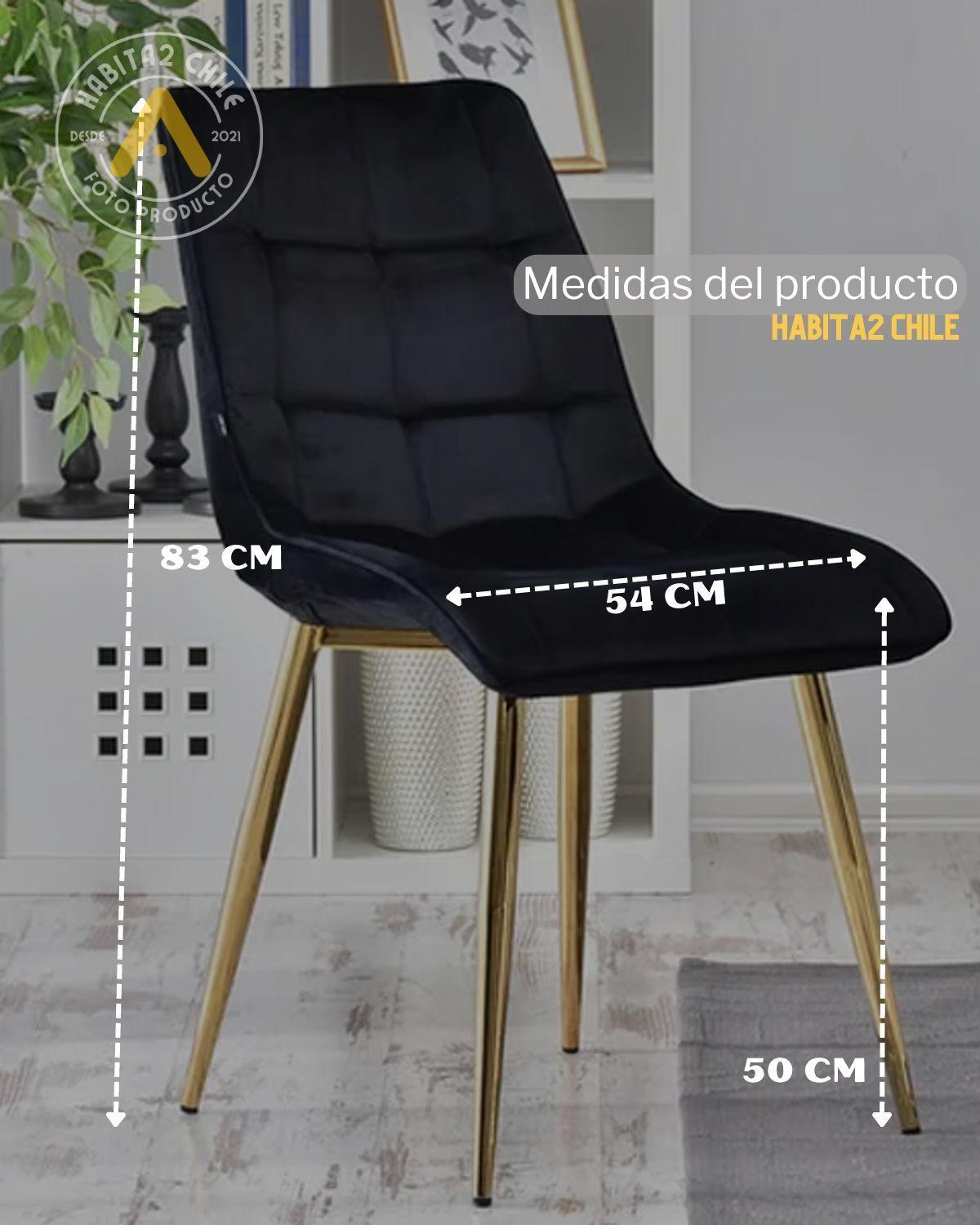 Set 2 sillas de comedor diseño capitoné de felpa Roma-2