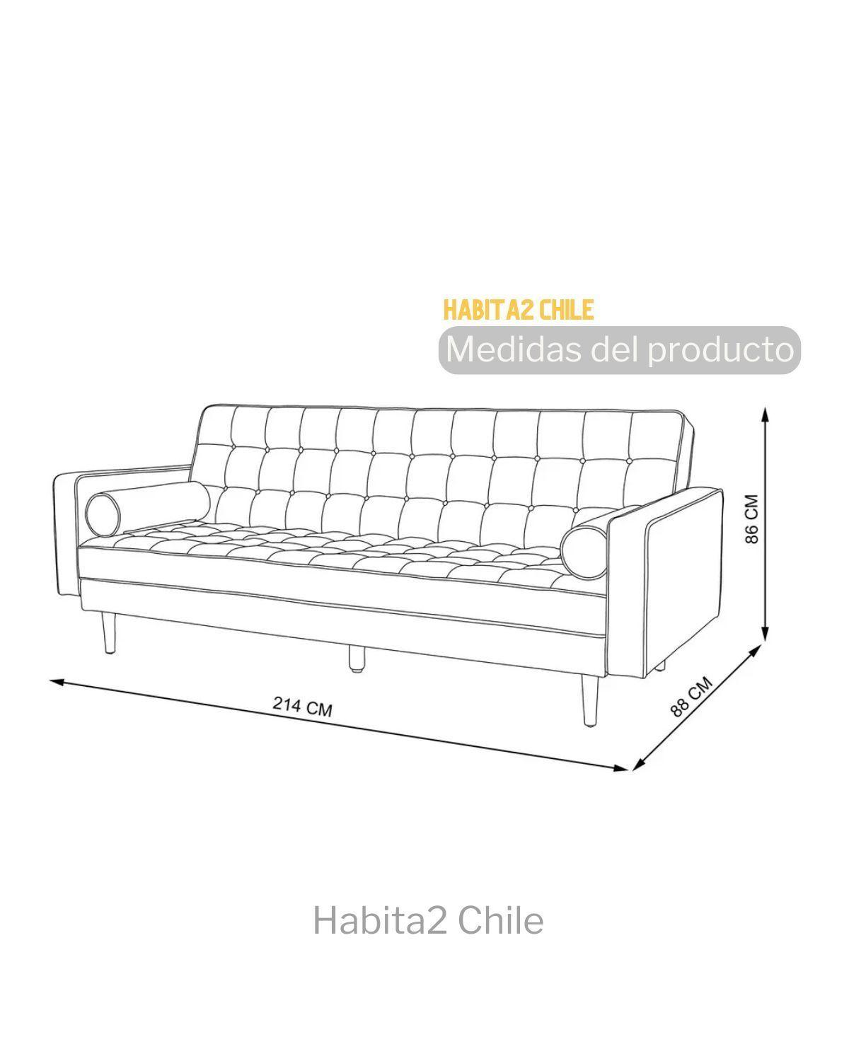 SOFA CAMA 214 CM MILADY BEIGE-2
