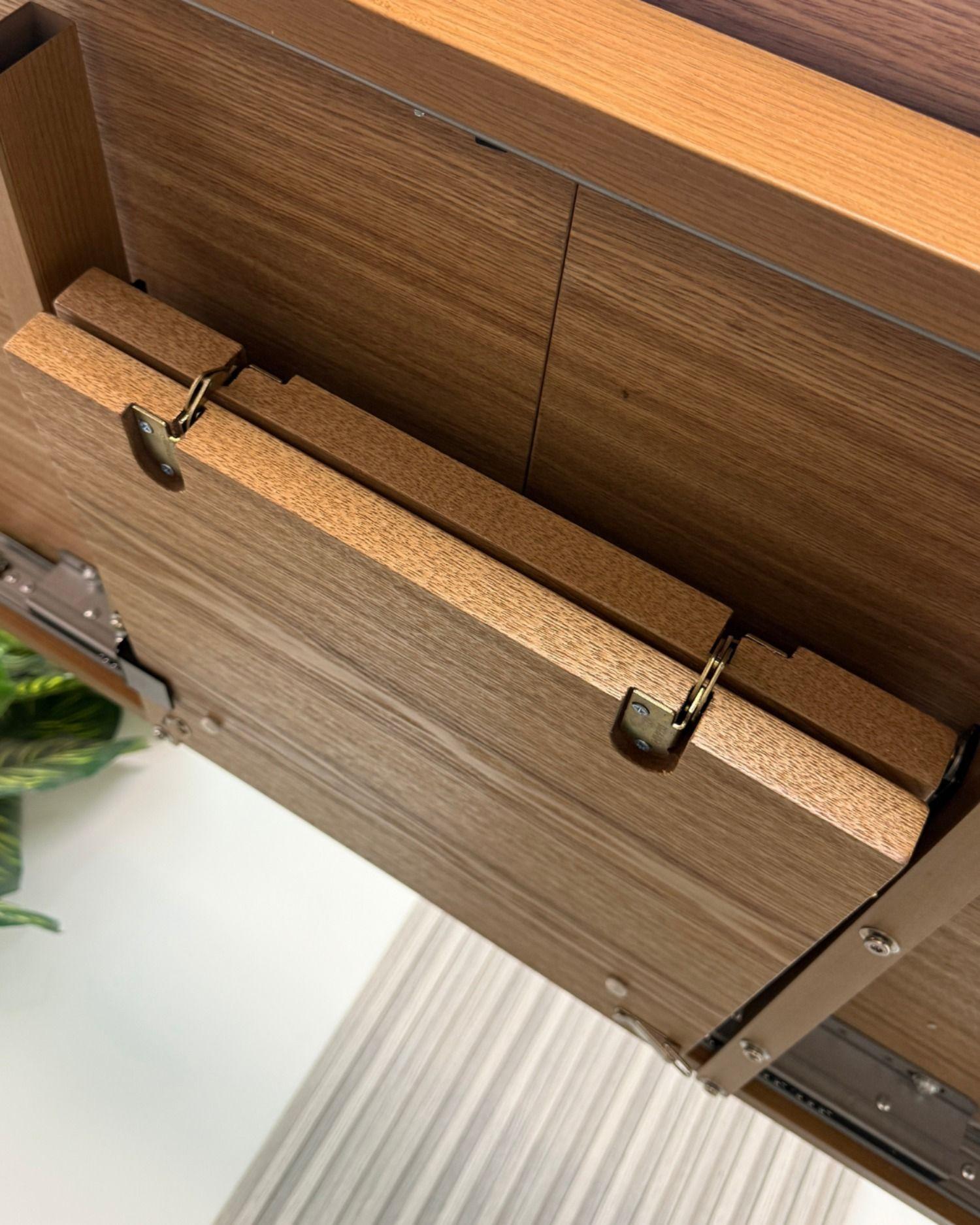 Mesa Extensible de Madera 160 200 cm NewPro-3