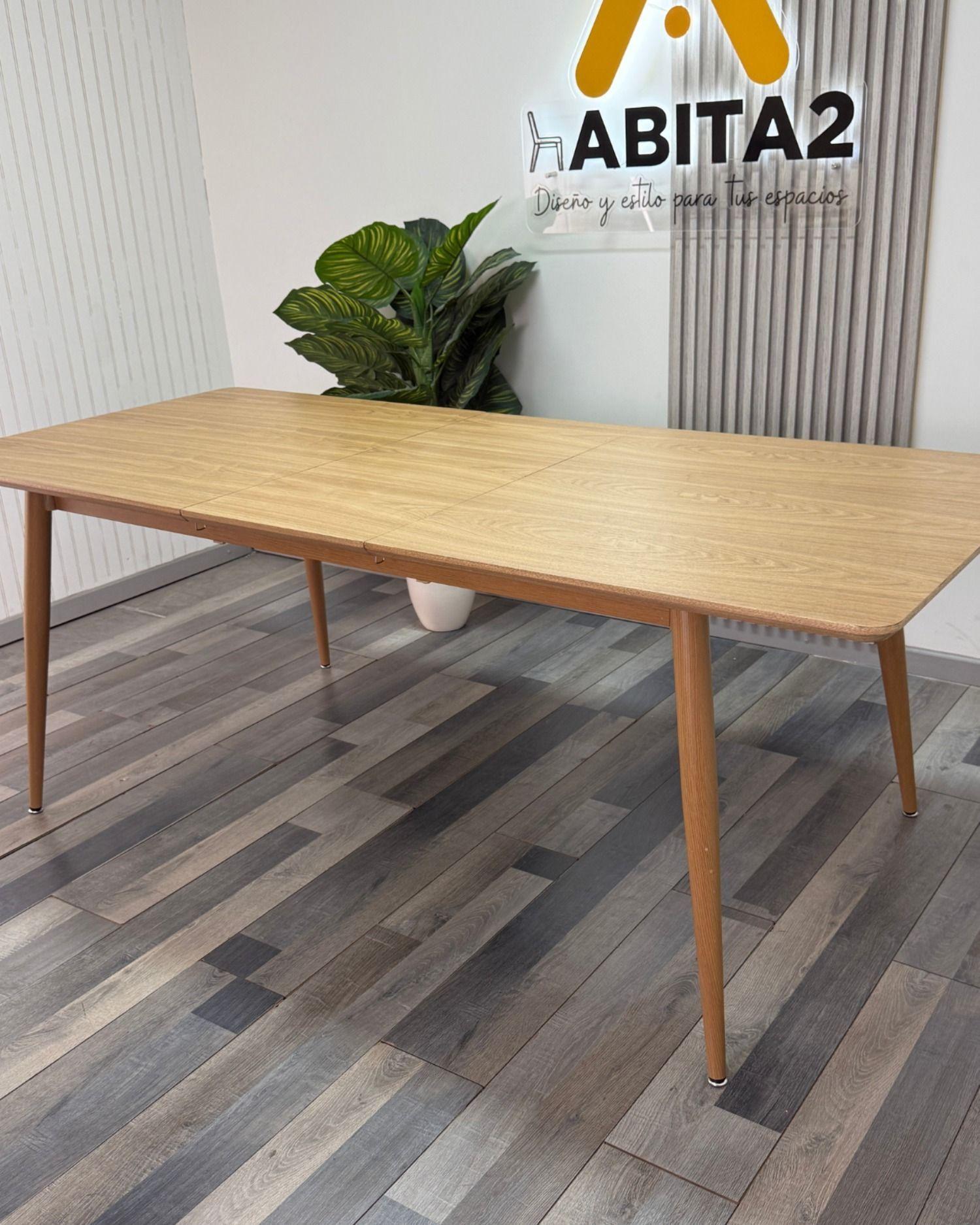 Mesa Extensible de Madera 160 200 cm NewPro-4