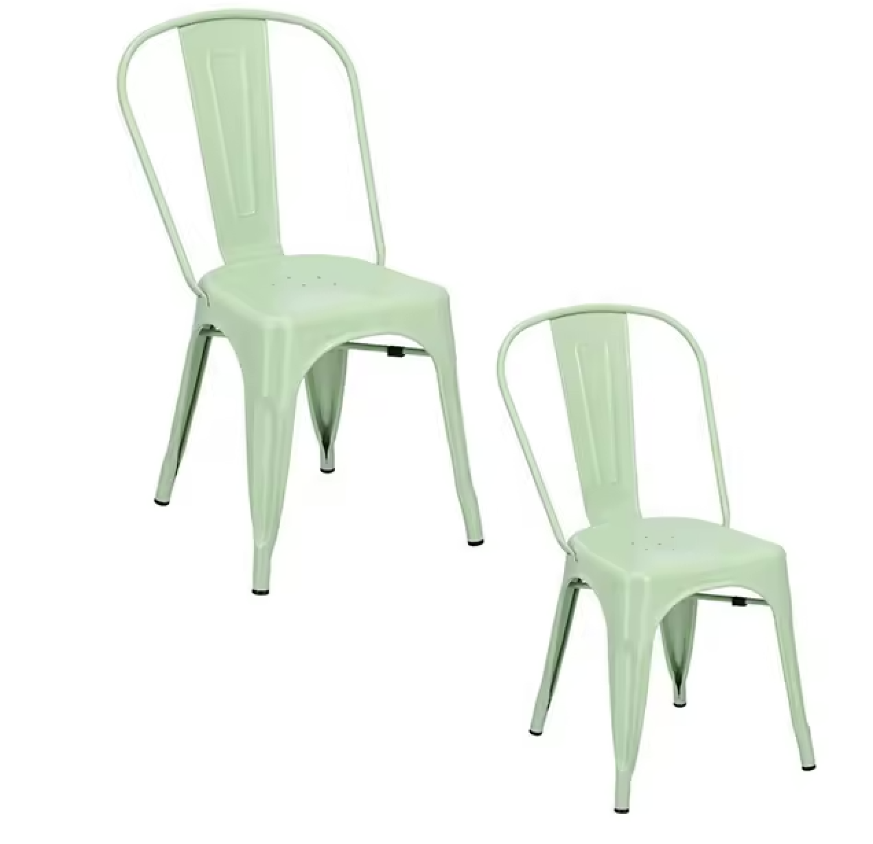PACK 2 SILLAS TOLIX METALICAS PARA RESTAURANT O TERRAZA RESISTENTE APILABLE-0