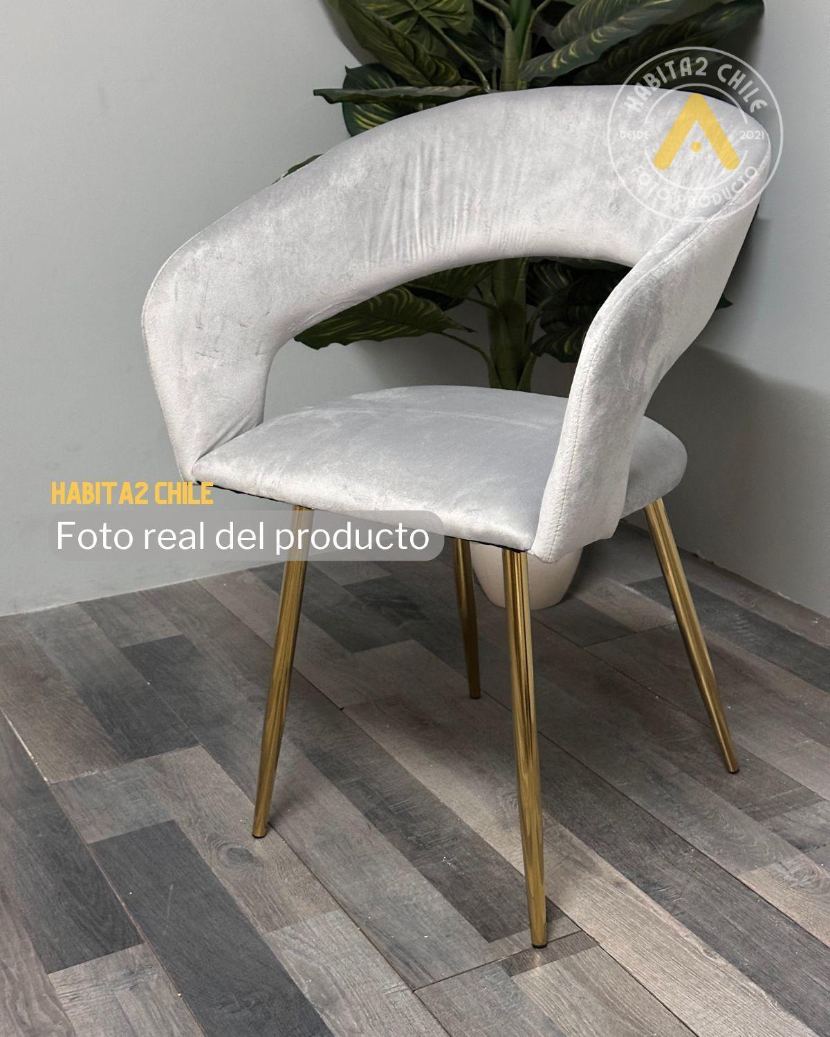 PACK 2 SITIAL O SILLA MODERNA FLORENCIA TERCIOPELO GOLD-2