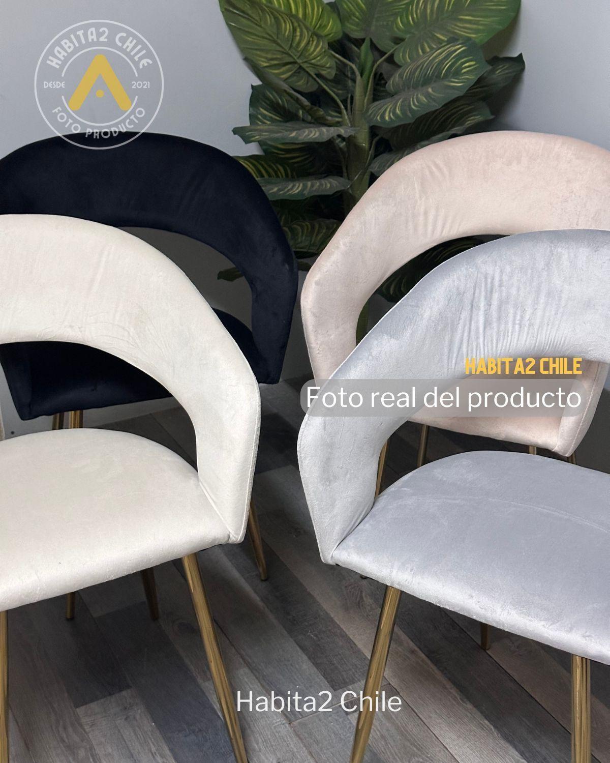 PACK 2 SITIAL O SILLA MODERNA FLORENCIA TERCIOPELO GOLD-4