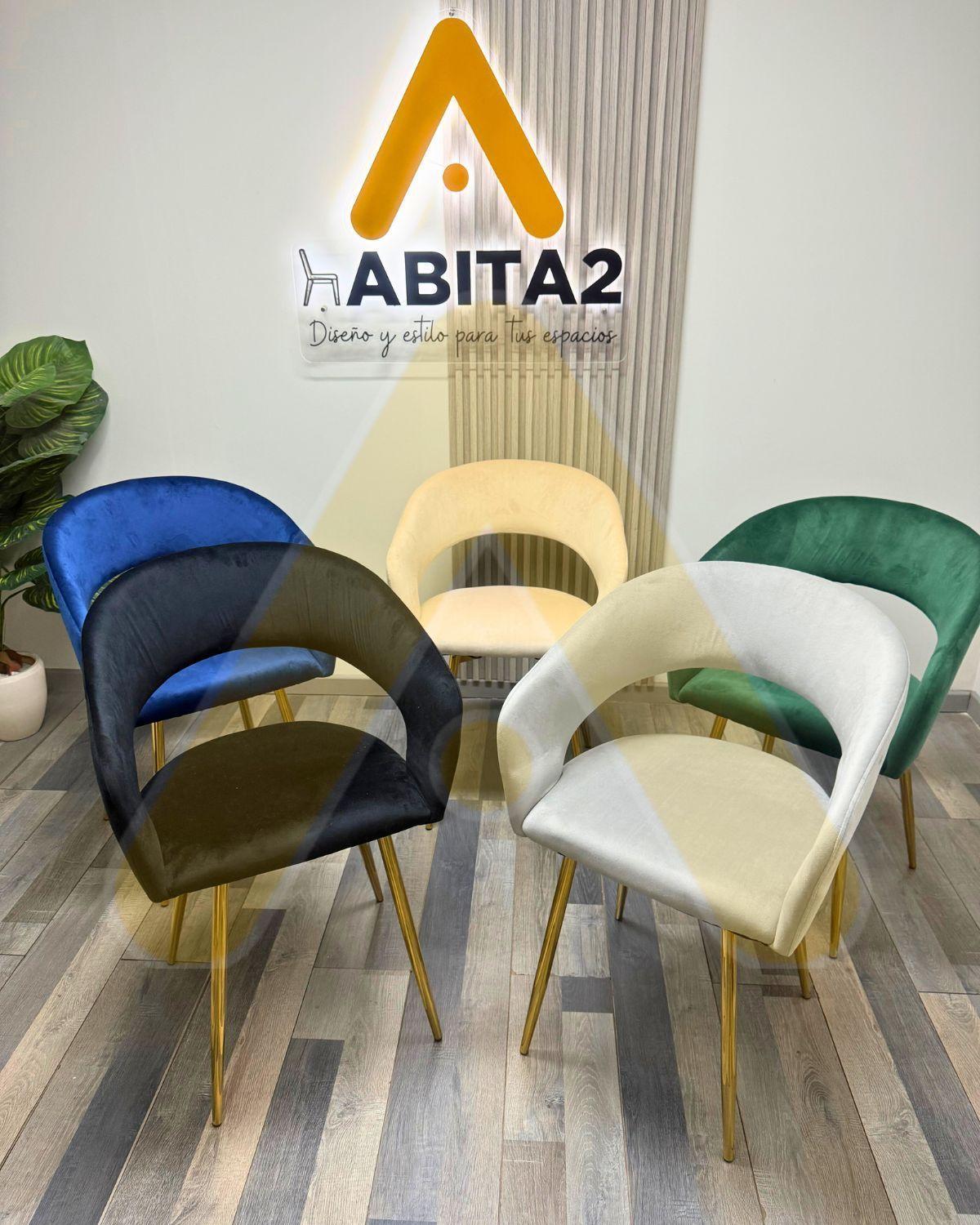 PACK 2 SITIAL O SILLA MODERNA FLORENCIA TERCIOPELO GOLD-6