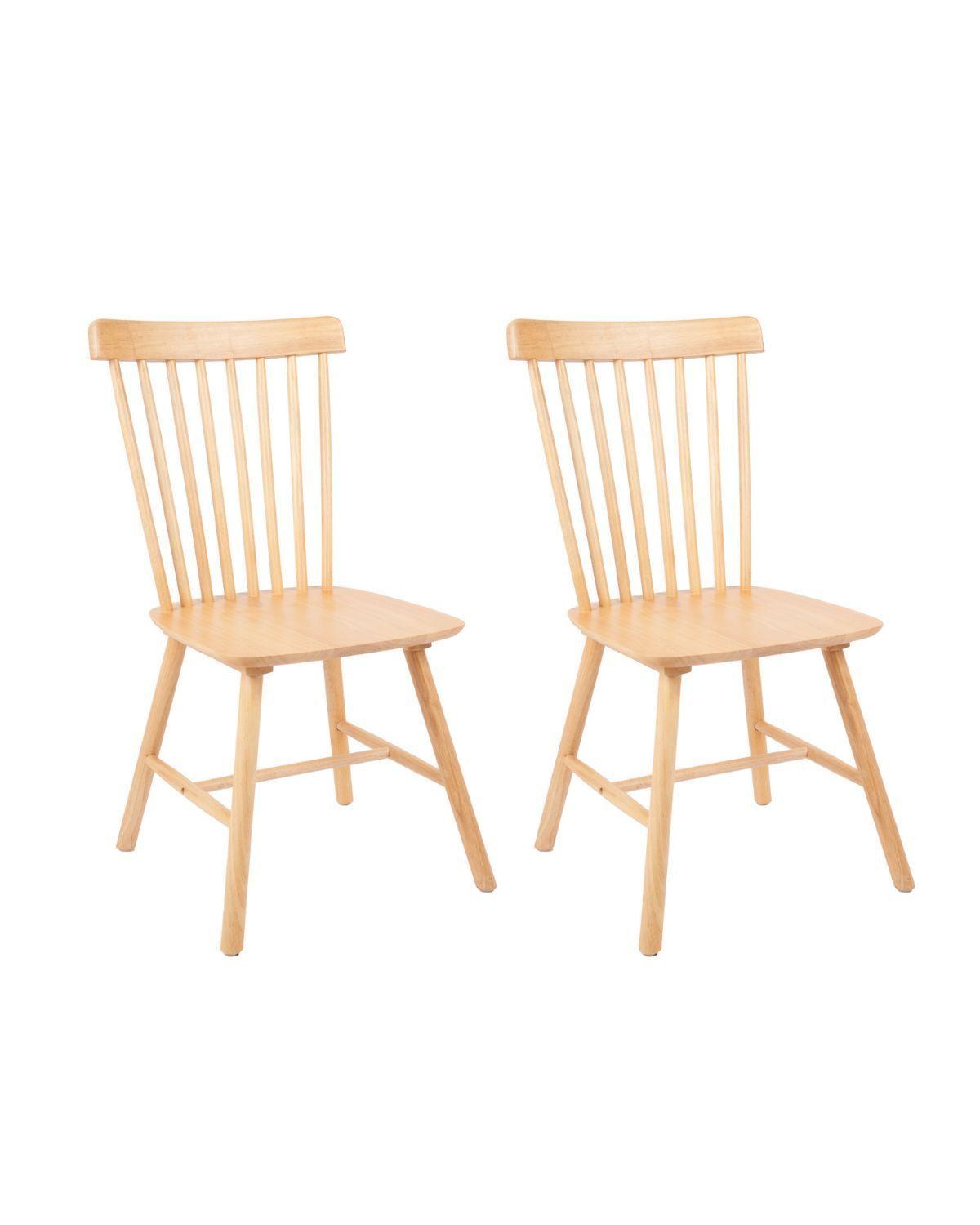 Pack 2 Sillas de Madera Windsor Para Comedor-0